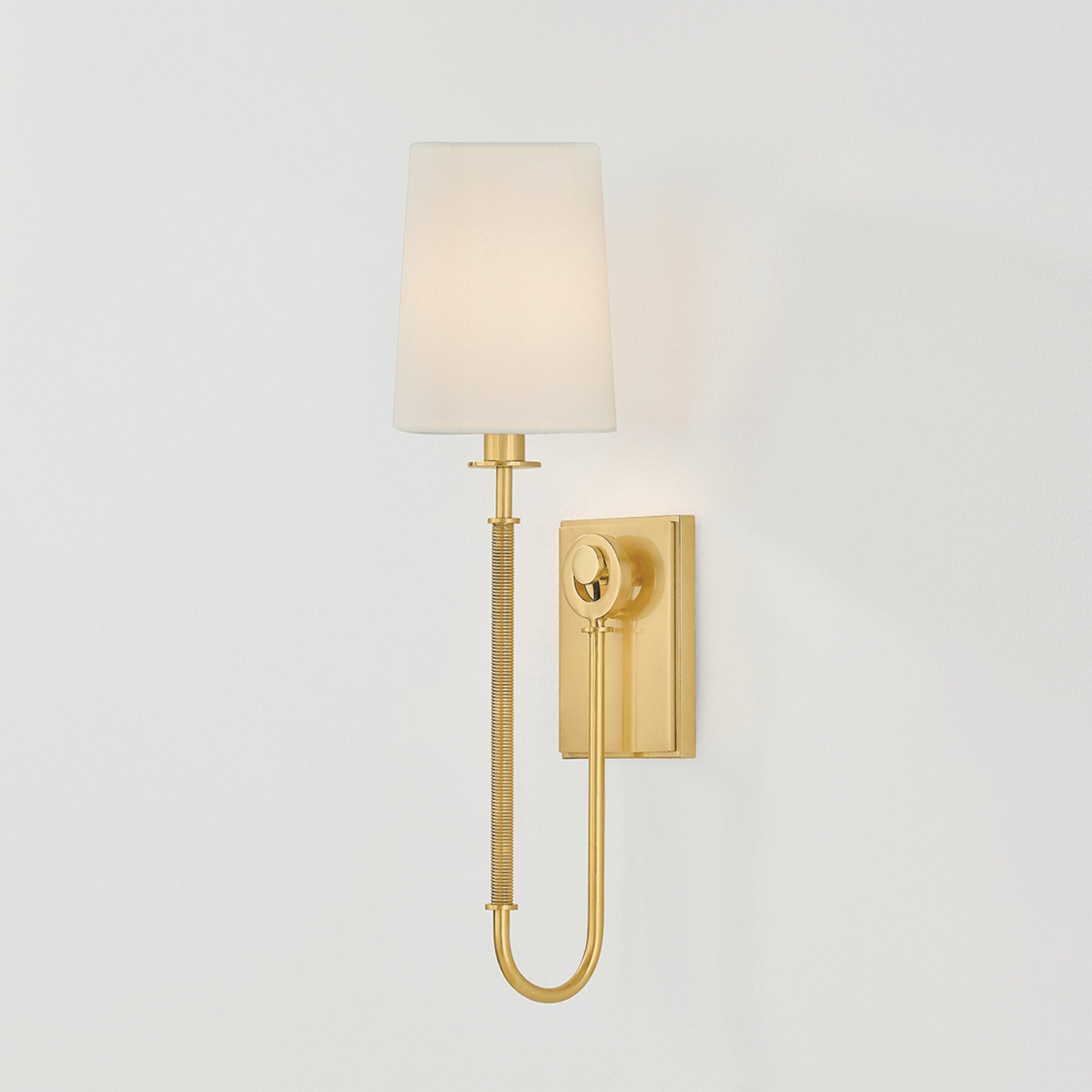 Glenmont 1-Light Wall Sconce in Aged Brass 5.25W x 20.5H (2071-AGB)