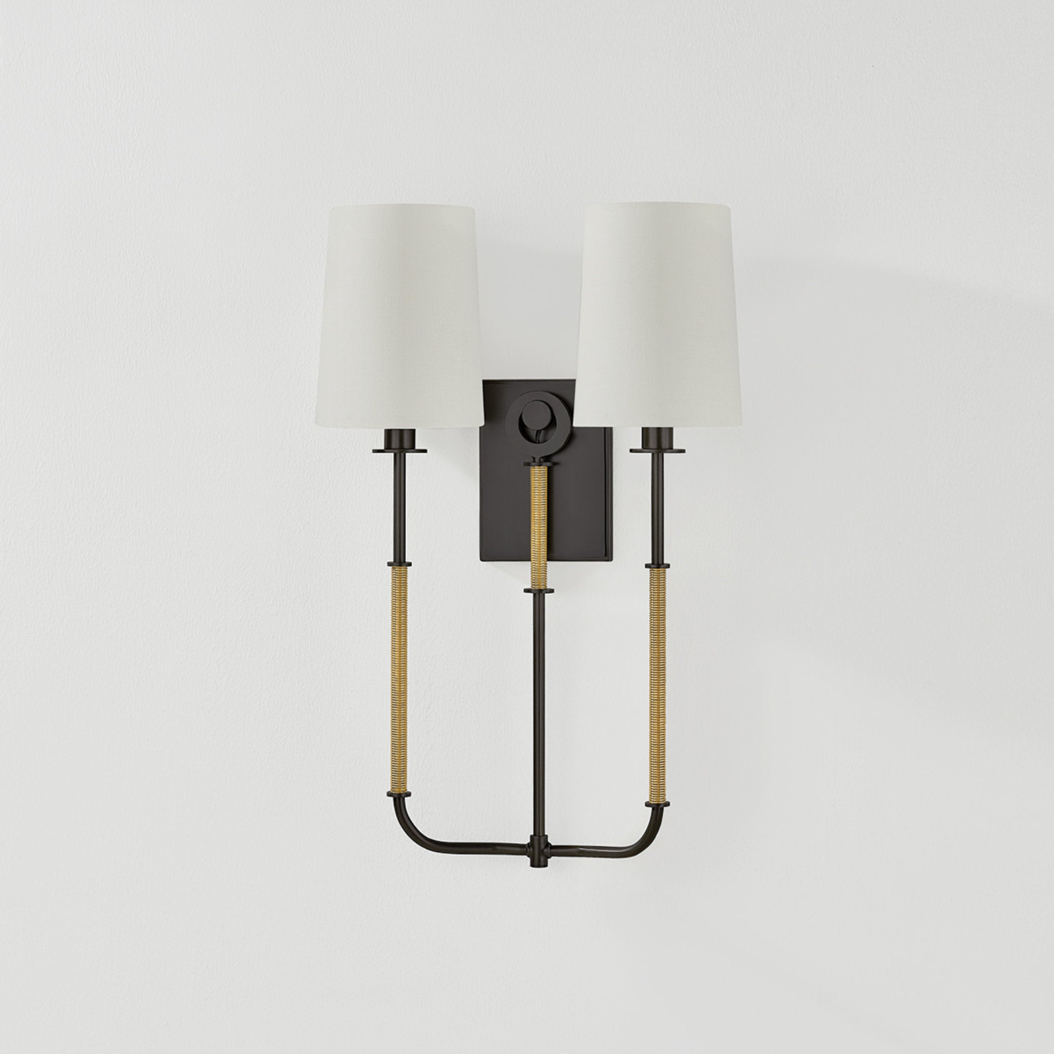 Glenmont 2-Light Wall Sconce in Aged Brass 14W x 21H (2072-AGB/DB)