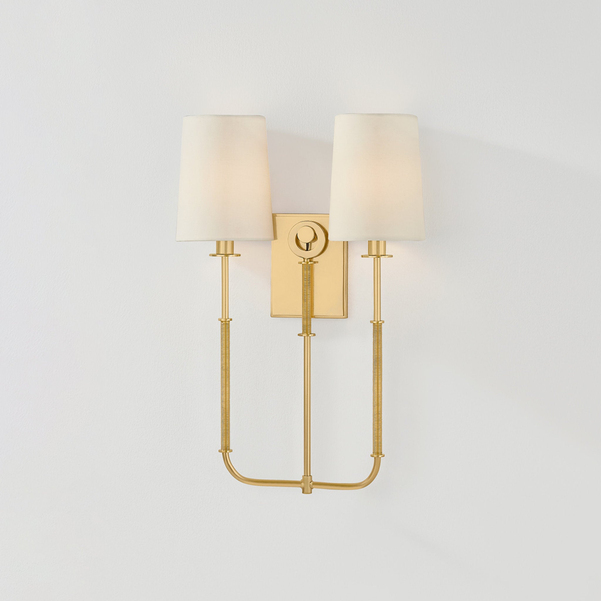 Glenmont 2-Light Wall Sconce in Aged Brass 14W x 21H (2072-AGB)