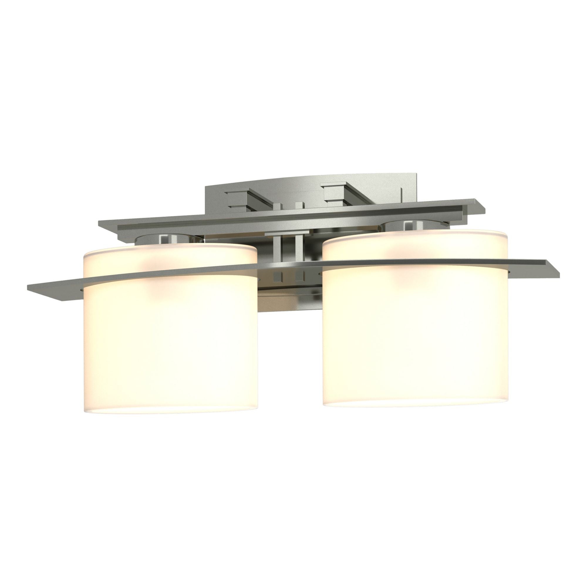 Arc Ellipse 2 Light Sconce 2-Light Opal Glass (GG) in Sterling
