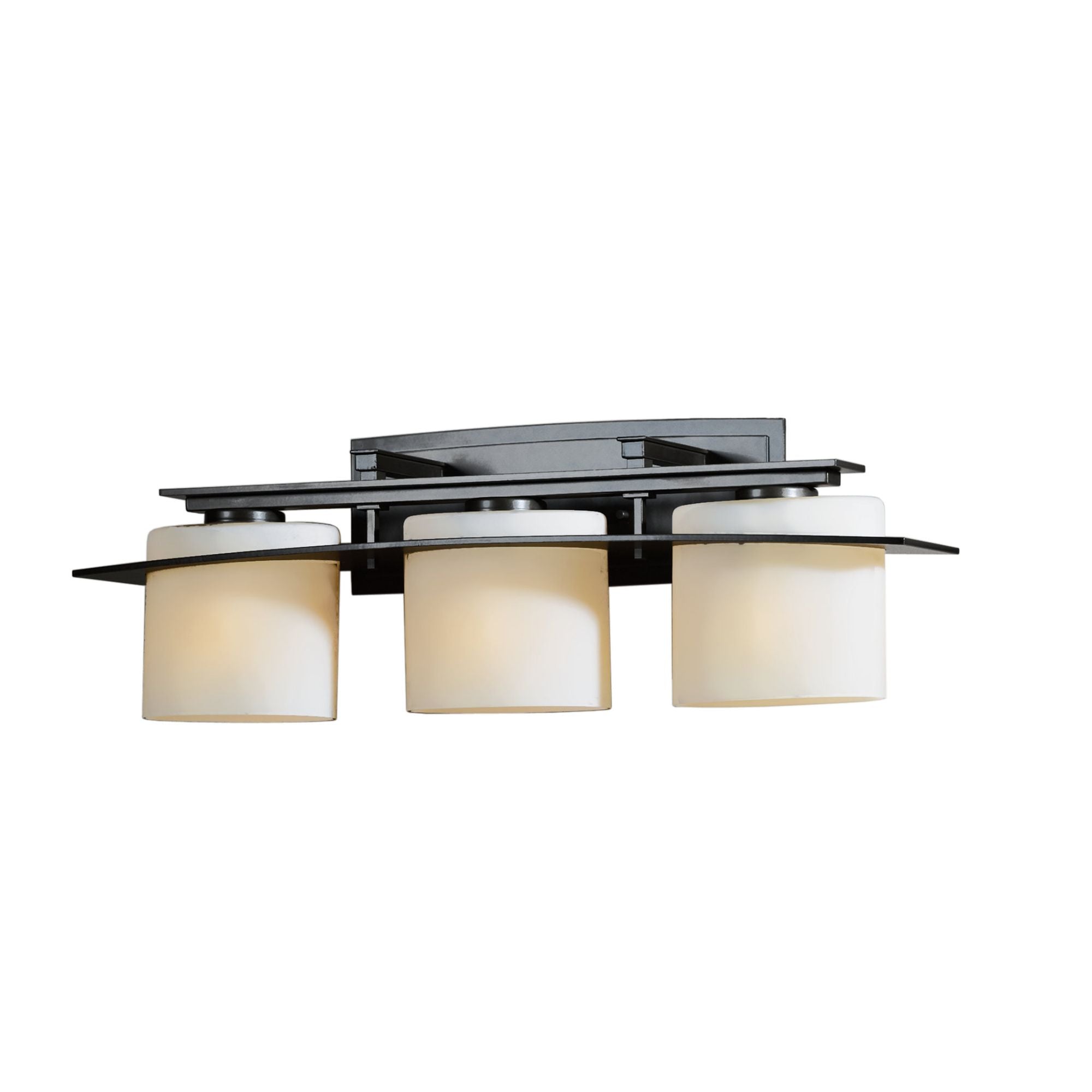 Arc Ellipse 3 Light Sconce 3-Light Opal Glass (GG) in Dark Smoke
