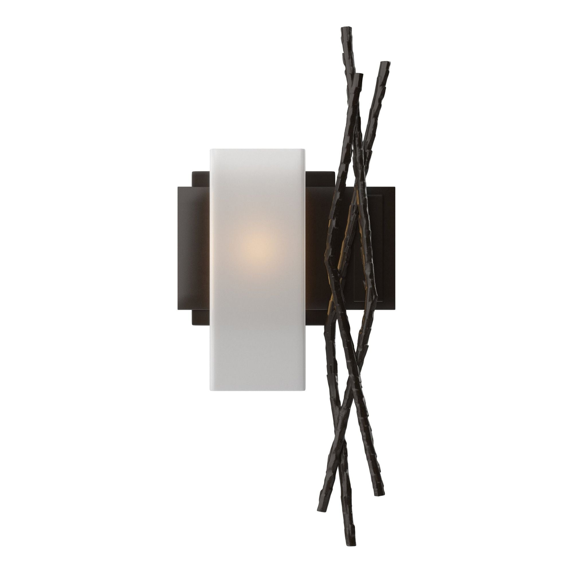 Brindille Sconce 1-Light Left Facing Opal Glass (GG) in Oil Rubbed Bronze