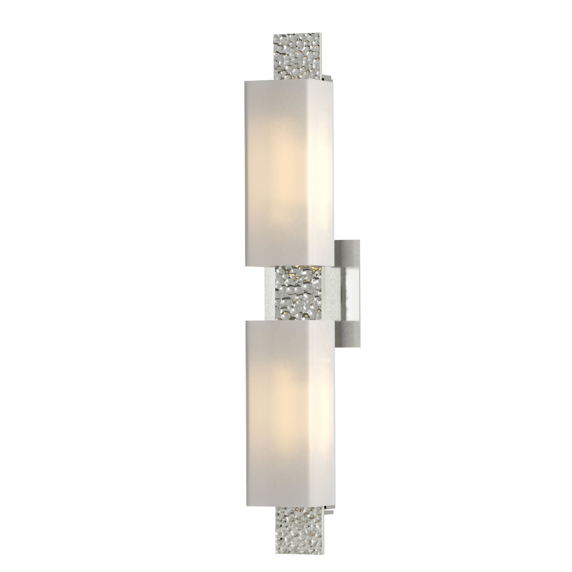 Oceanus 2 Light Sconce 2-Light Opal Glass (GG) in Sterling