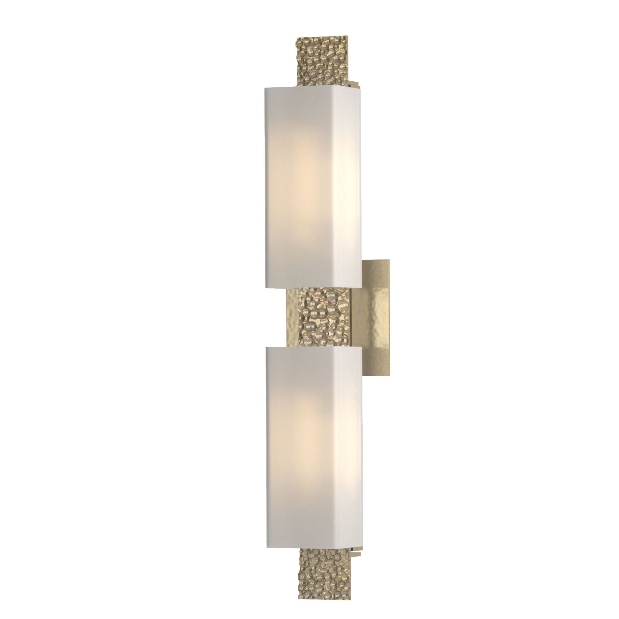 Oceanus 2 Light Sconce 2-Light Opal Glass (GG) in Modern Brass