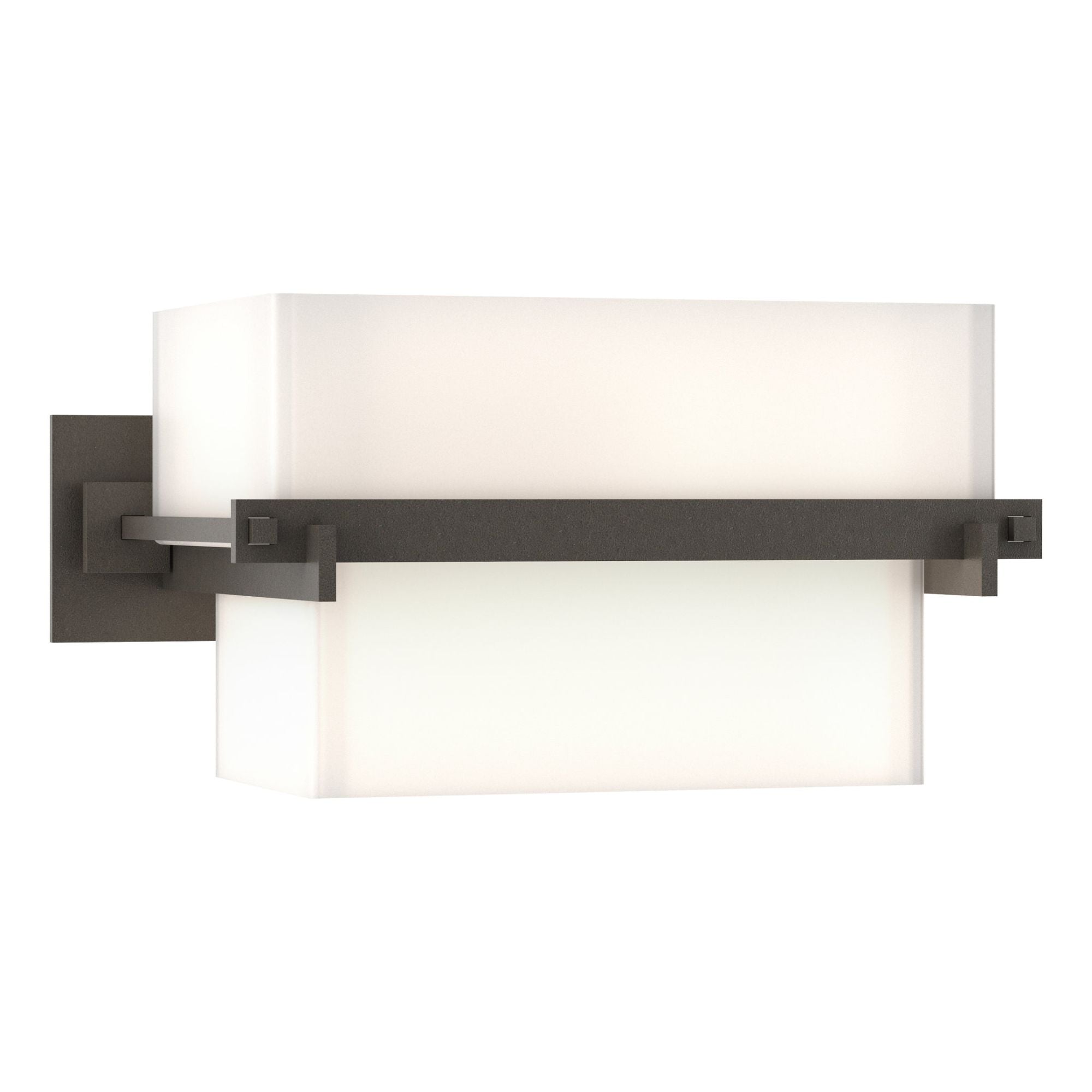 Kakomi 1 Light Sconce 2-Light Opal Glass (GG) in Dark Smoke