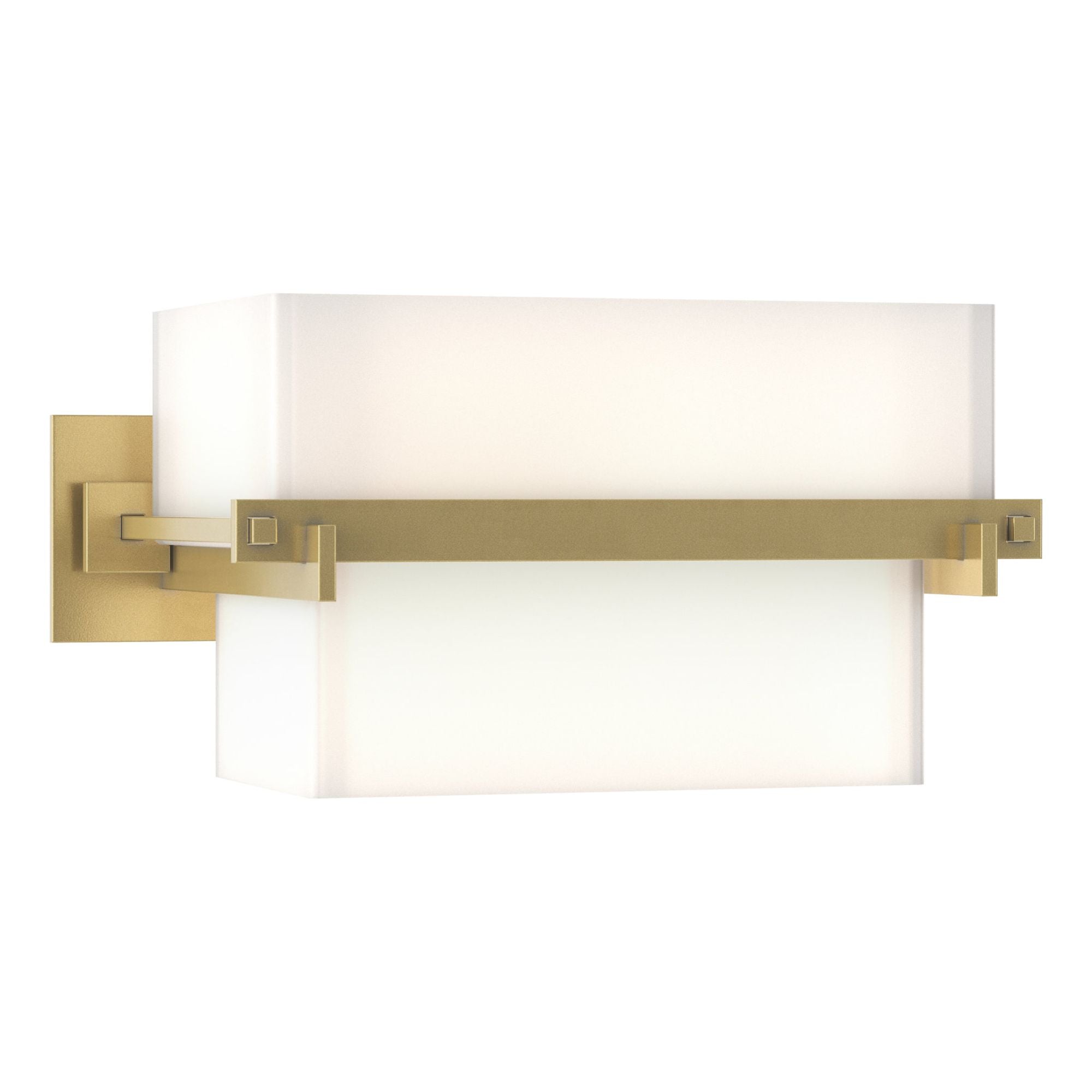 Kakomi 1 Light Sconce 2-Light Opal Glass (GG) in Modern Brass