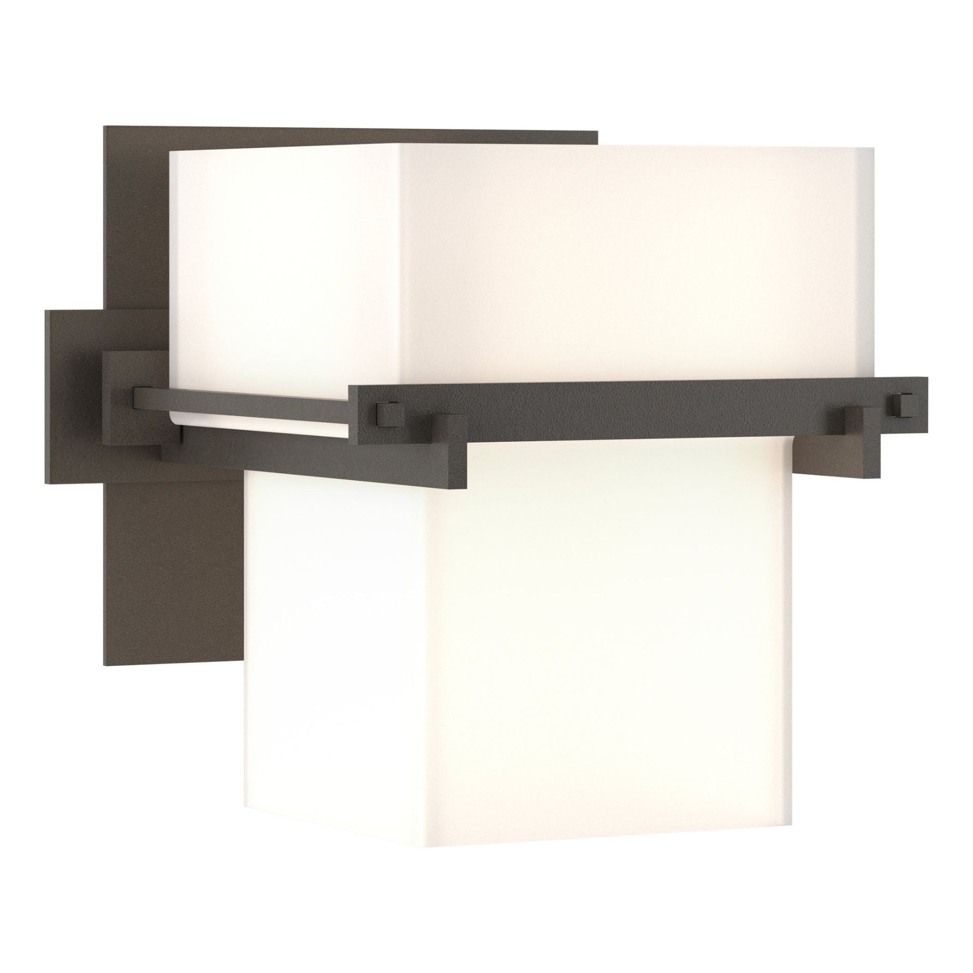 Kakomi 1 Light Sconce 1-Light Opal Glass (GG) in Dark Smoke