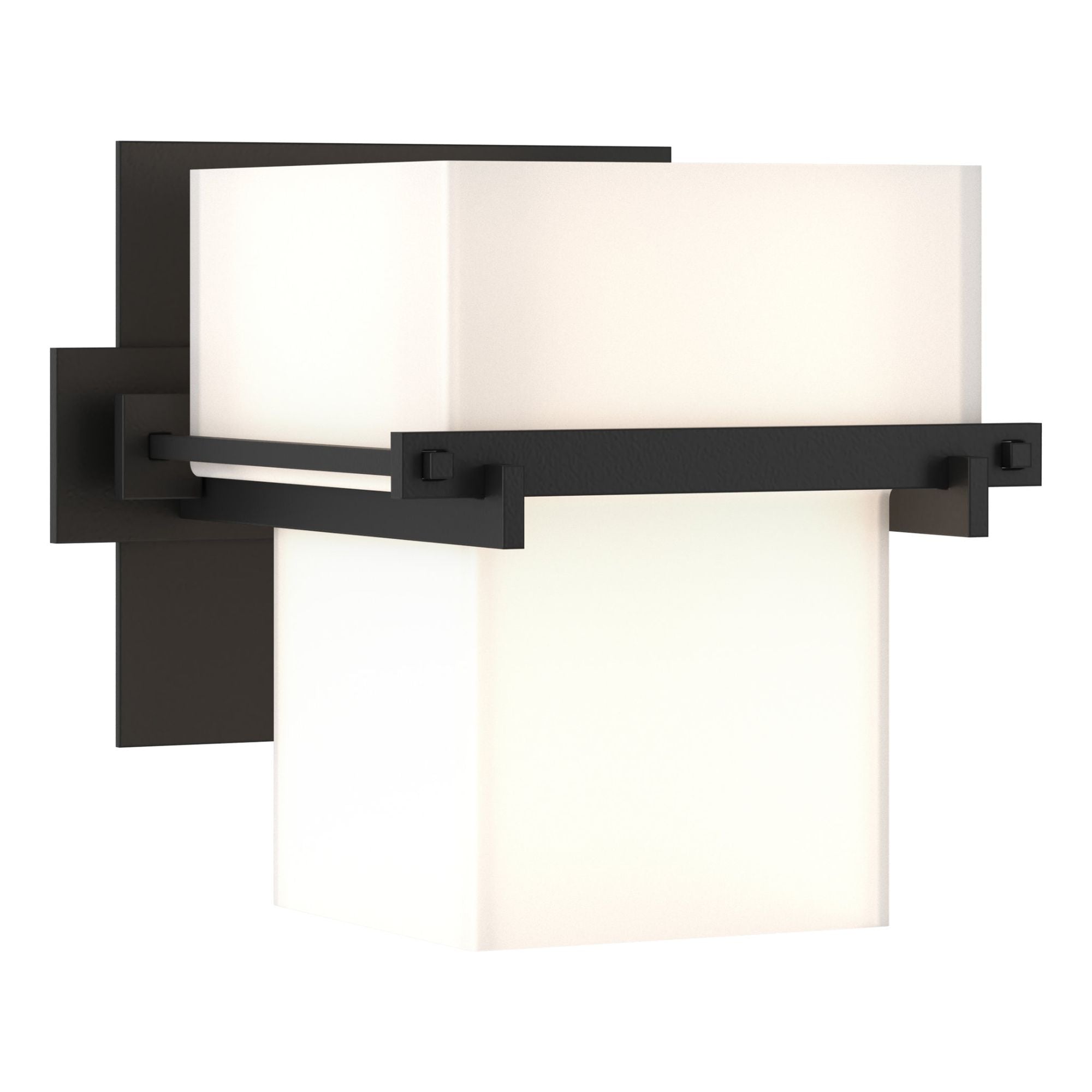 Kakomi 1 Light Sconce 1-Light Opal Glass (GG) in Black