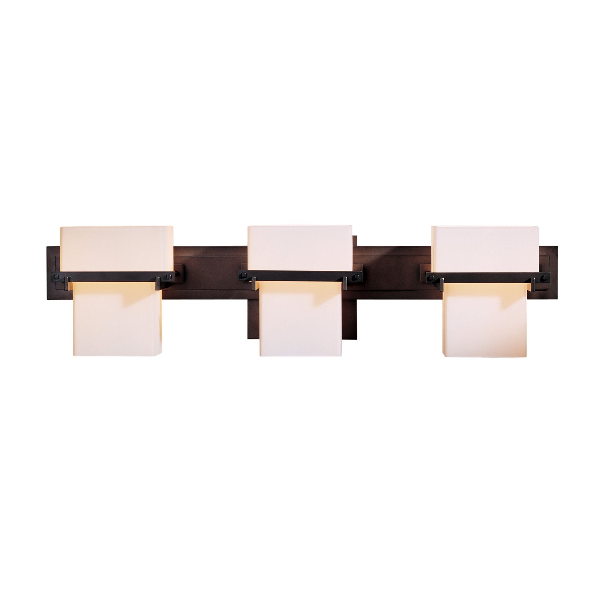 Kakomi 3 Light Sconce 3-Light Opal Glass (GG) in Dark Smoke