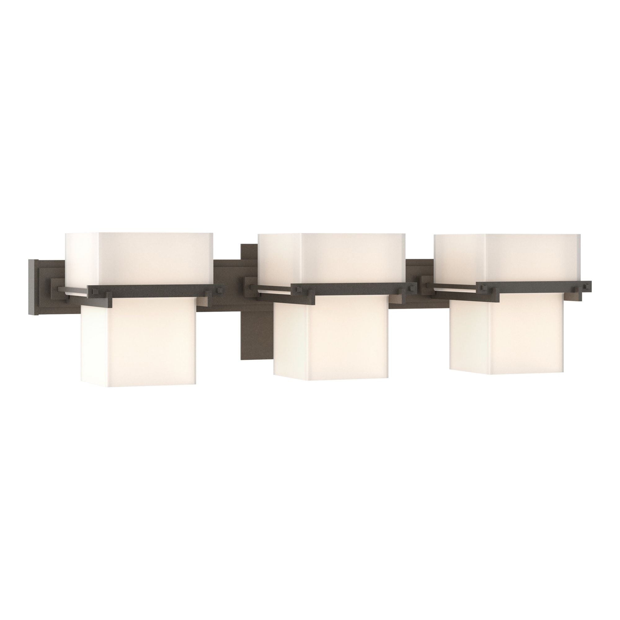 Kakomi 3 Light Sconce 3-Light Opal Glass (GG) in Dark Smoke
