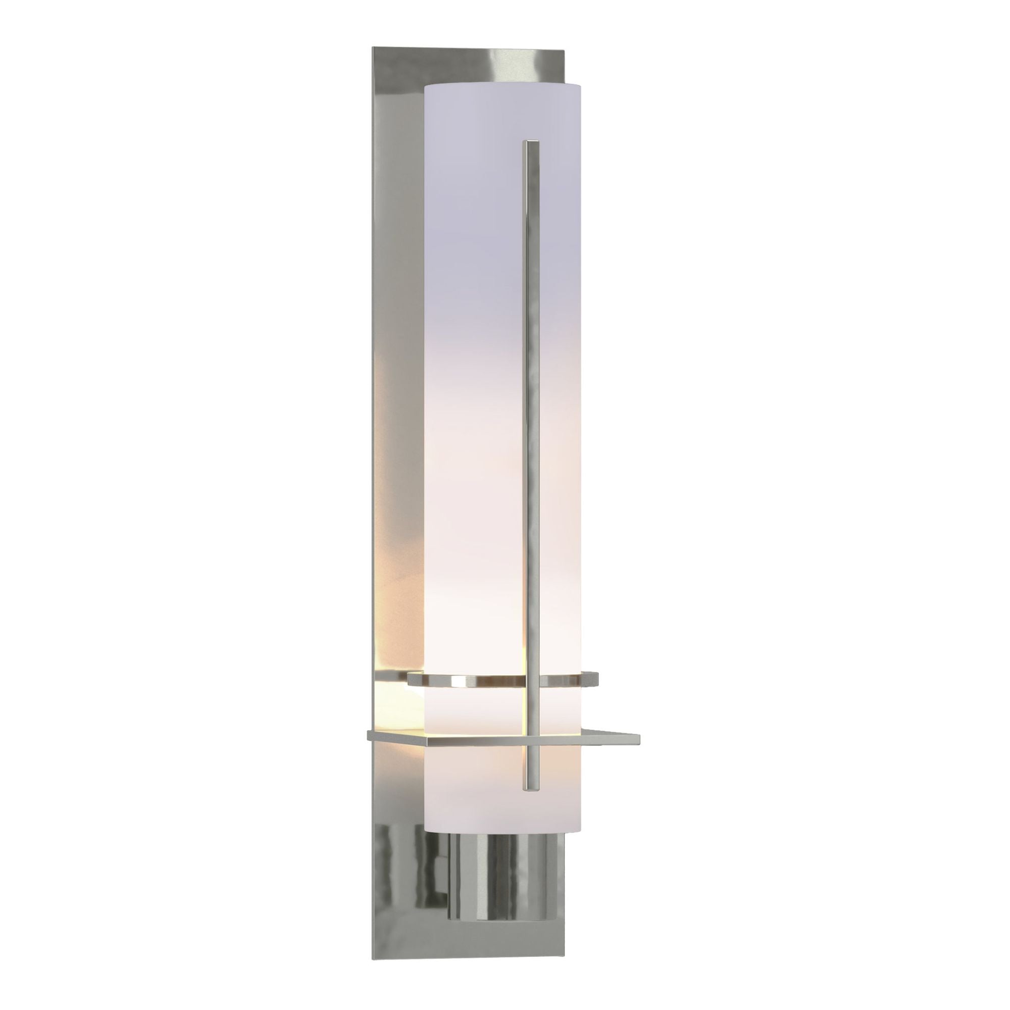 After Hours Sconce 1-Light Opal Glass (GG) in Sterling