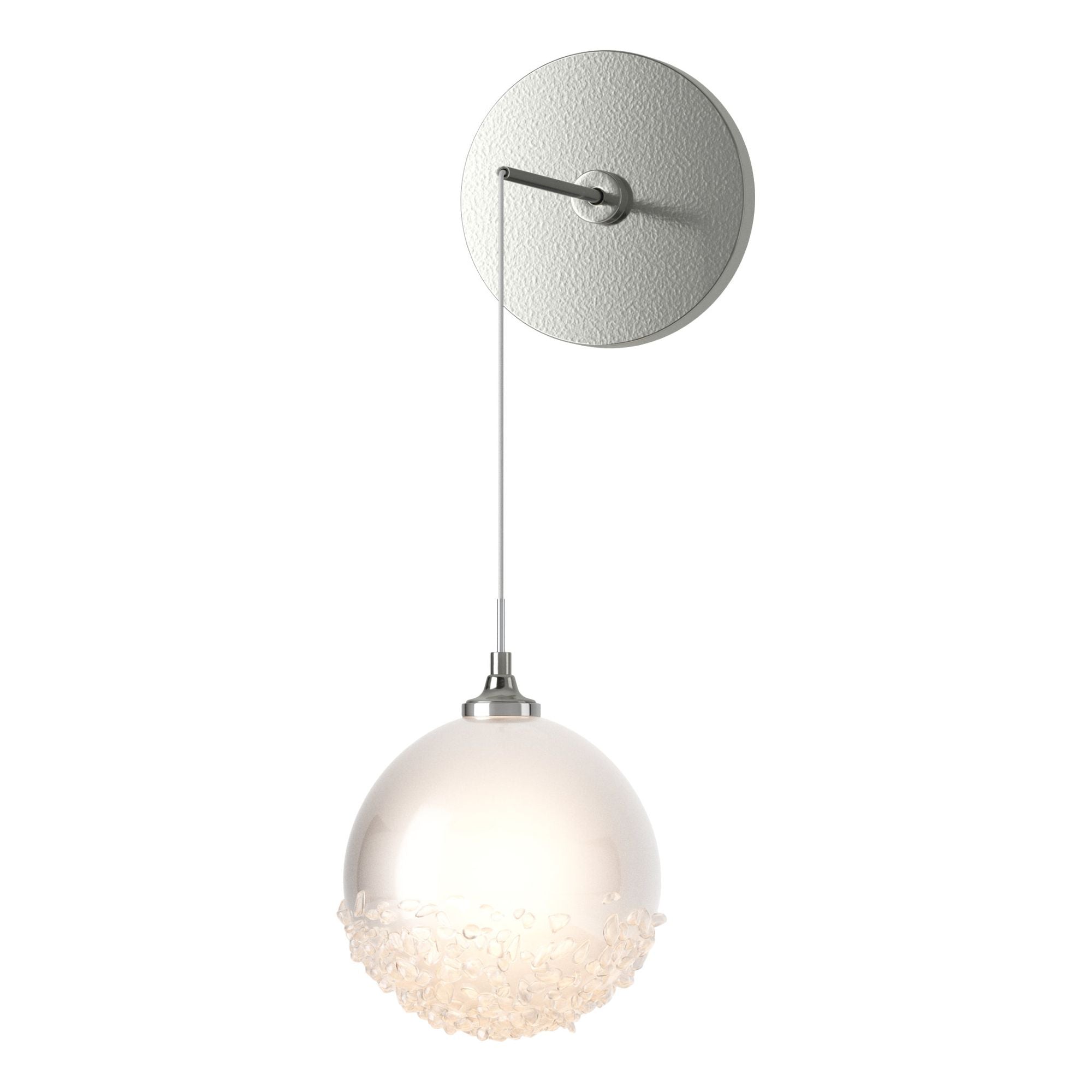 Fritz Globe Low Voltage Sconce 1-Light Frosted Glass (FD) in Sterling