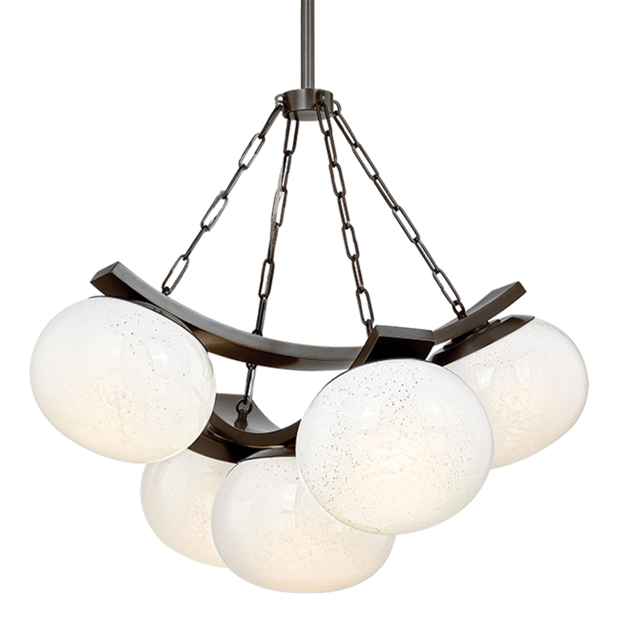Duxbury 5-Light Chandelier in Distressed Bronze 31.75W x 26.75H