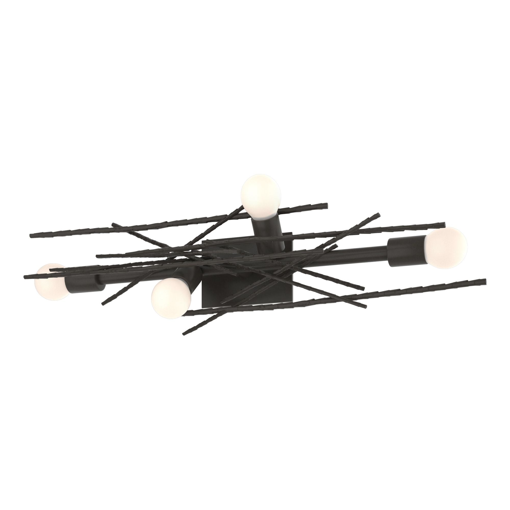 Brindille 4-Light Large Sconce/Semi-Flush 4-Light in Dark Smoke