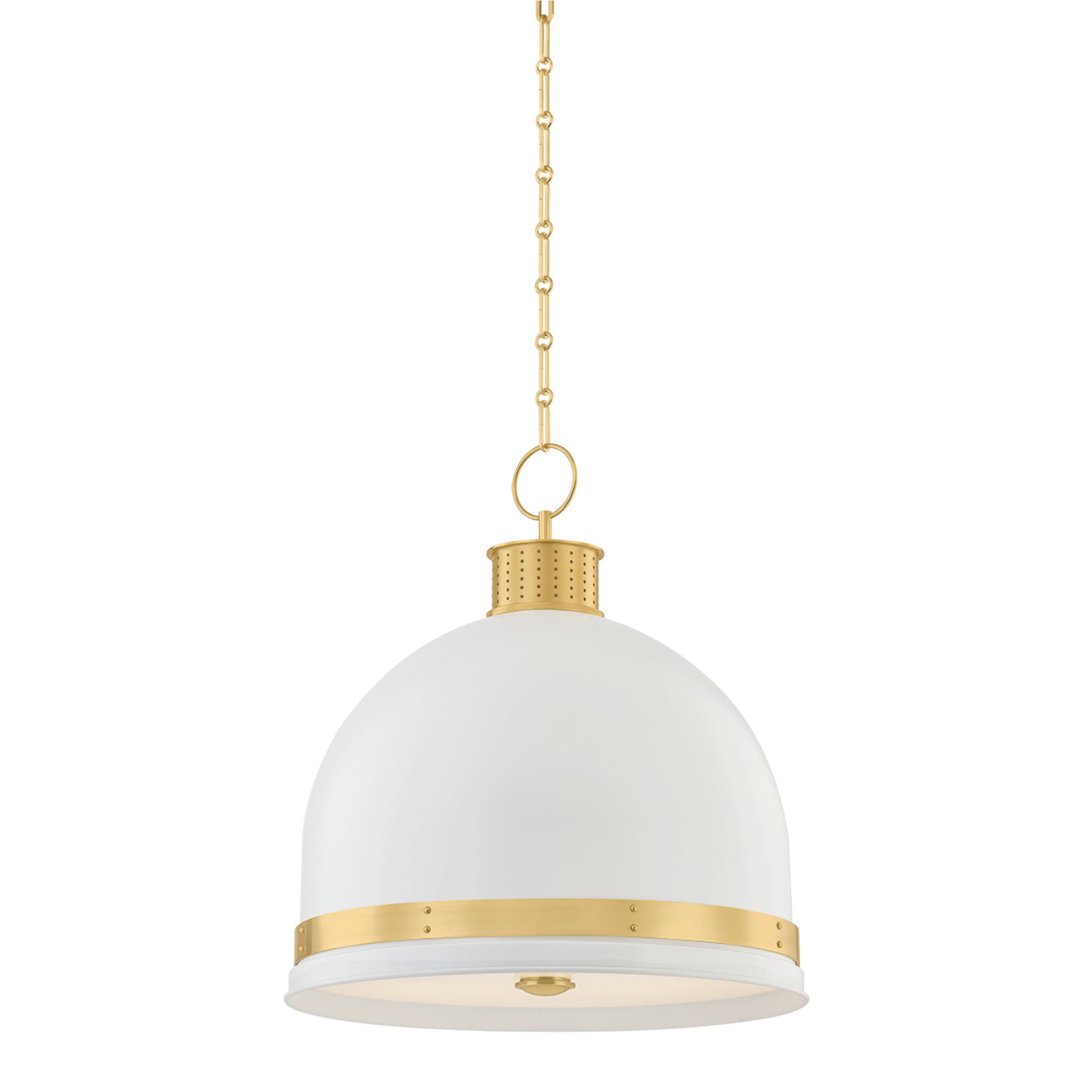 Briscoe 3-Light Pendant in Aged Brass 20.25W x 22H