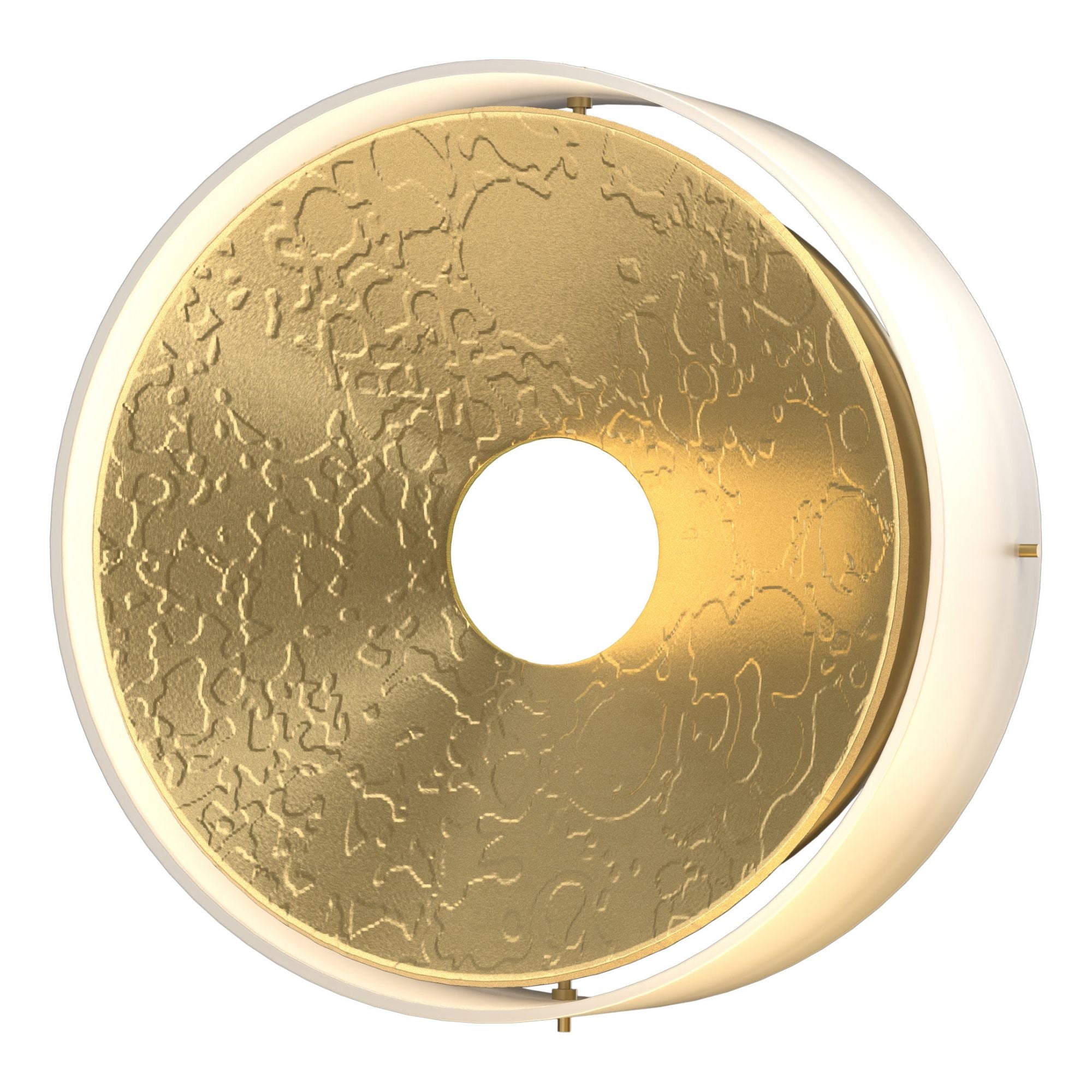 Oculus Sconce 4-Light Opal Glass (GG) in Modern Brass