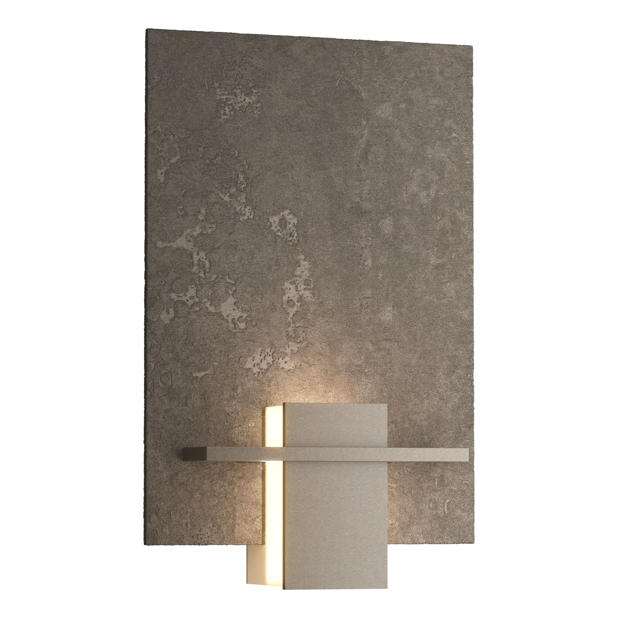 Aperture Sconce 1-Light White Art Glass (BB) in Dark Smoke