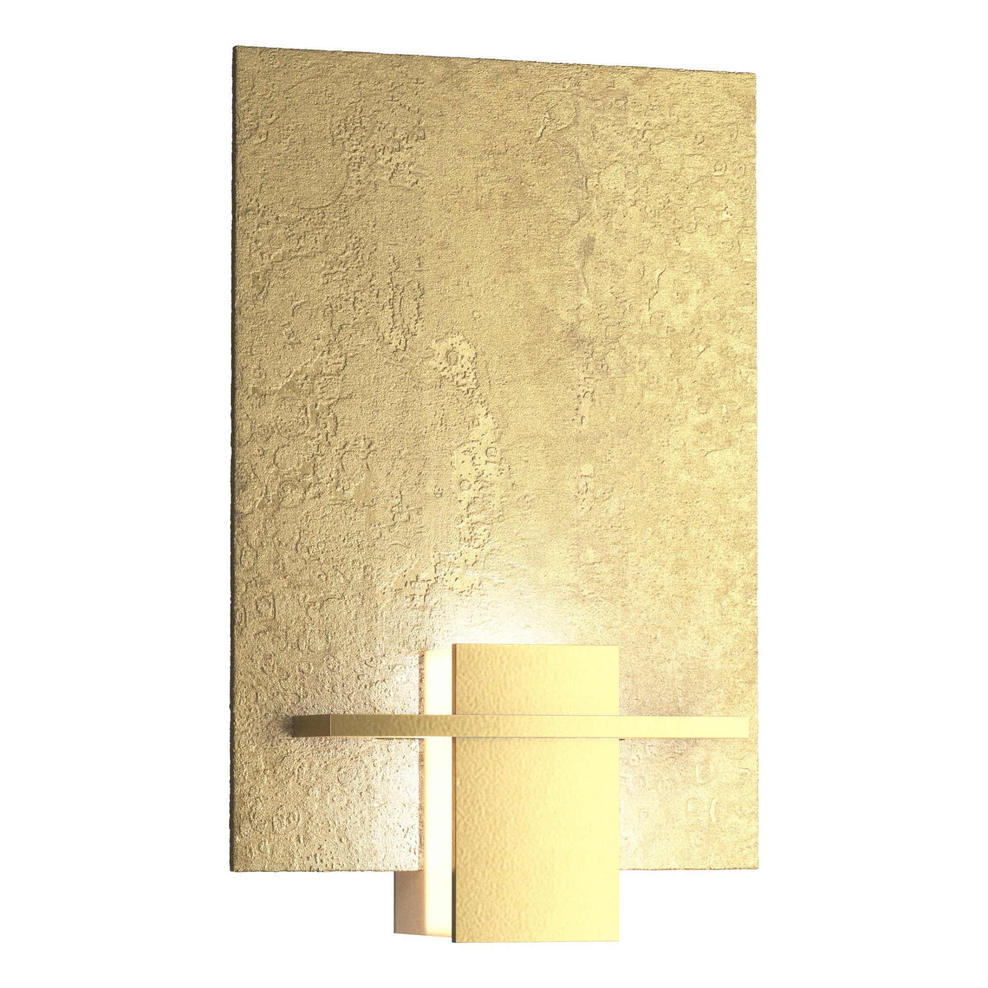 Aperture Sconce 1-Light White Art Glass (BB) in Modern Brass