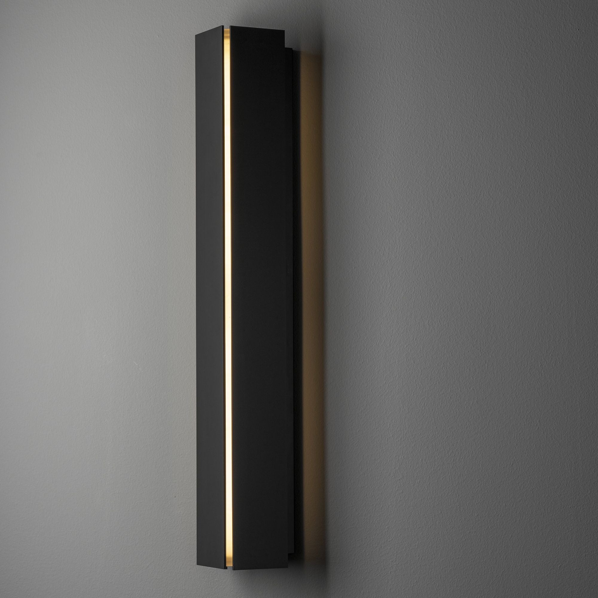 Gallery LED Sconce LED Ivory Art Glass (CC) in Black