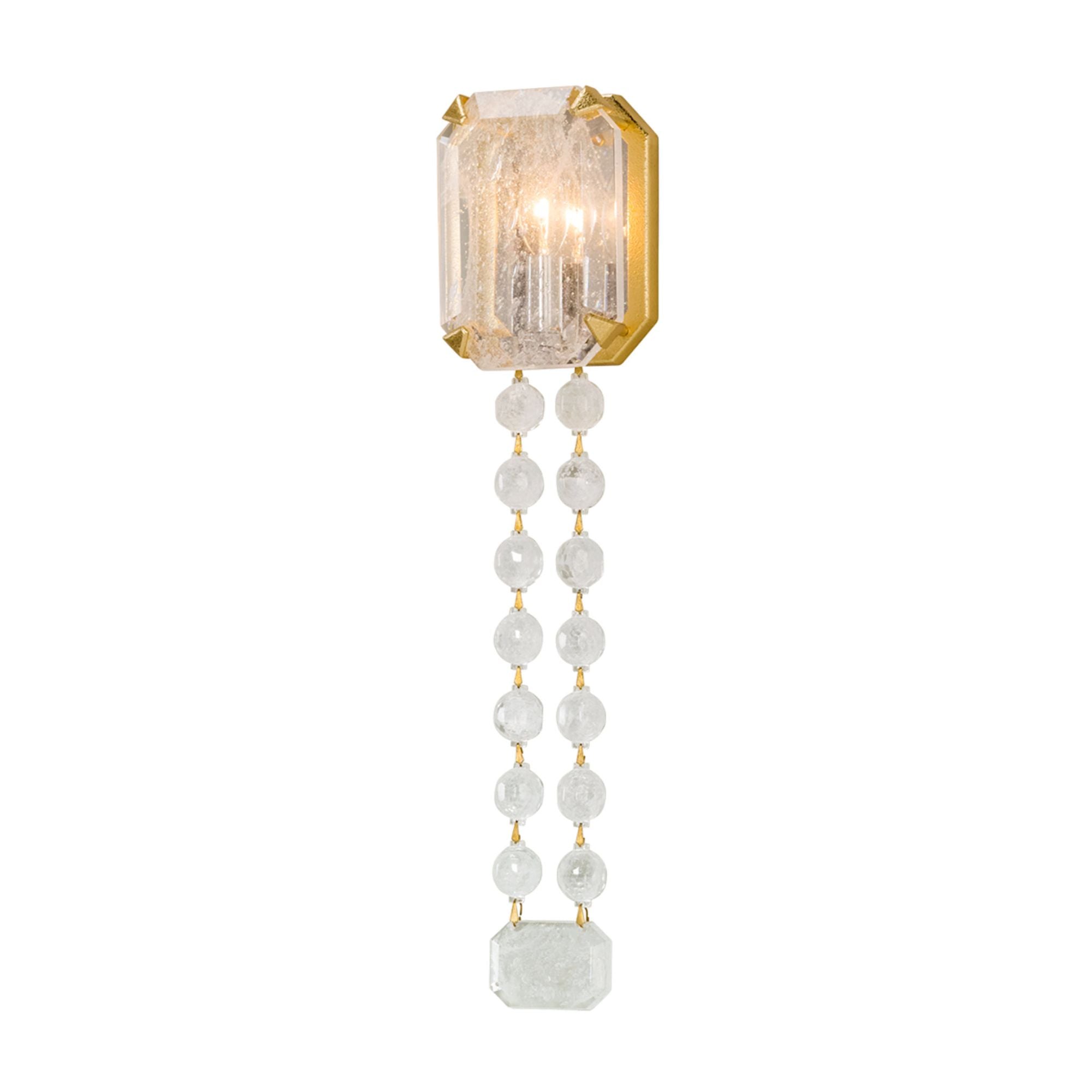 Alibi 1-Light Wall Sconce in Gold Leaf 4.5W x 20.5H