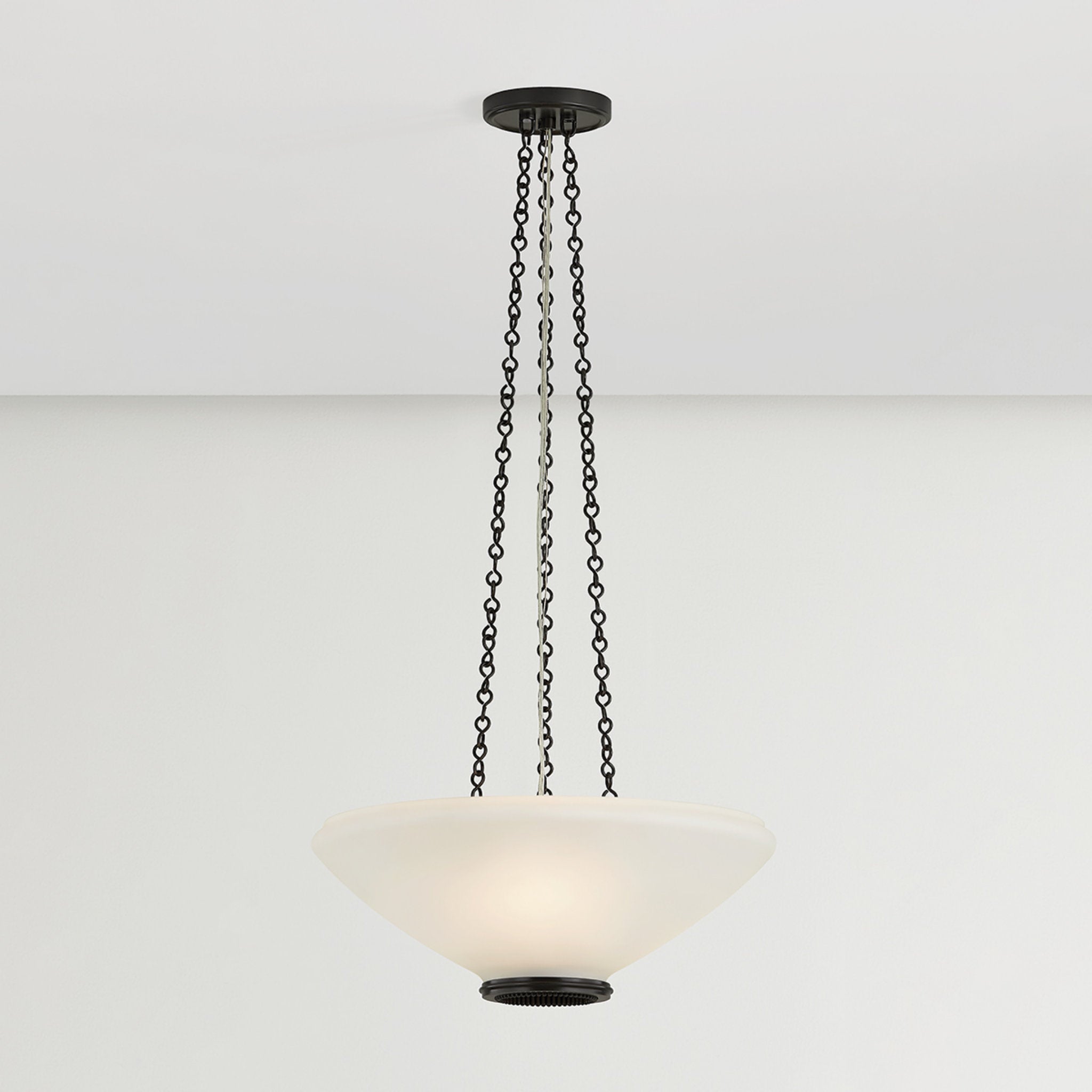 Awosting 3-Light Pendant in Distressed Bronze 17W x 6.25H