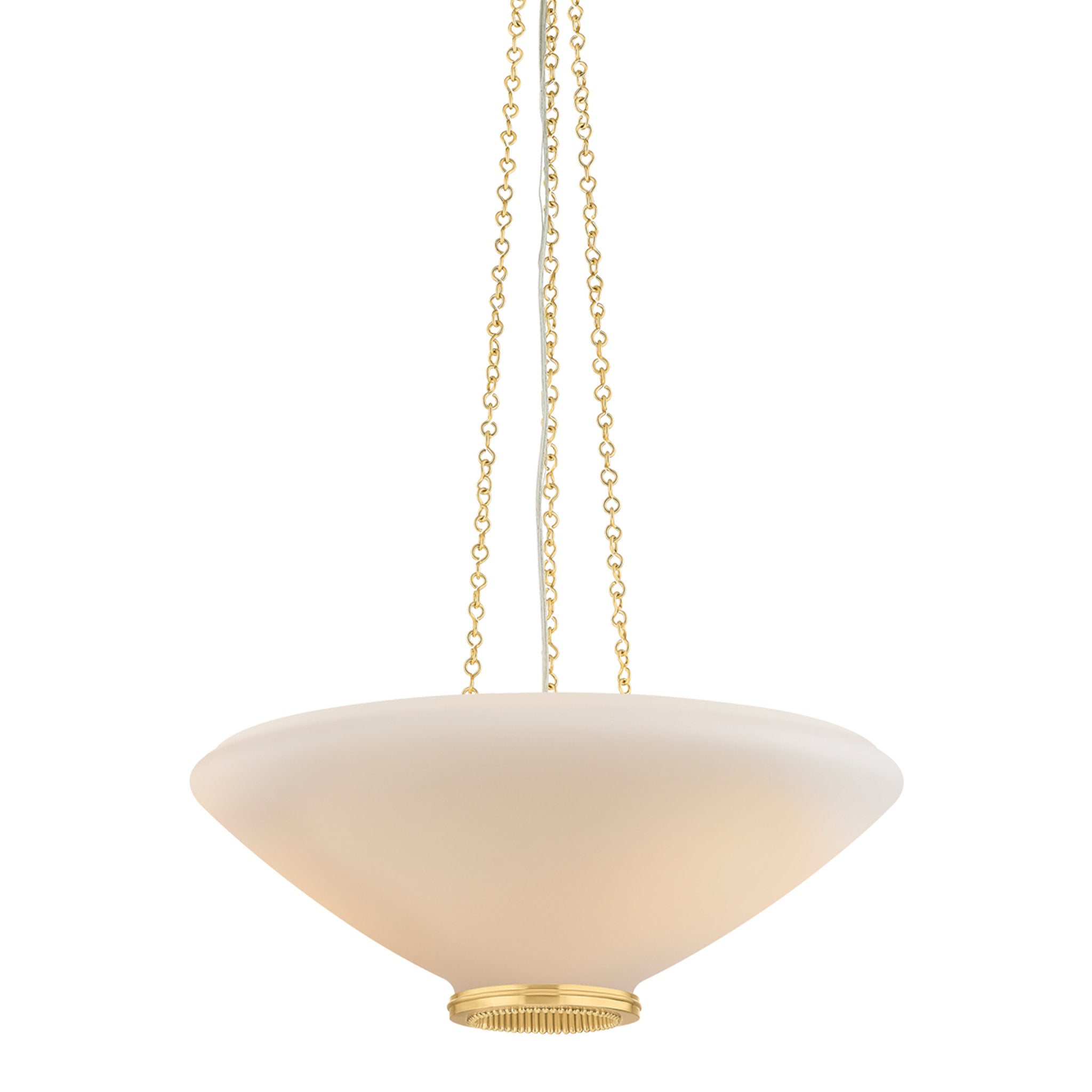 Awosting 3-Light Pendant in Aged Brass 22W x 8.25H