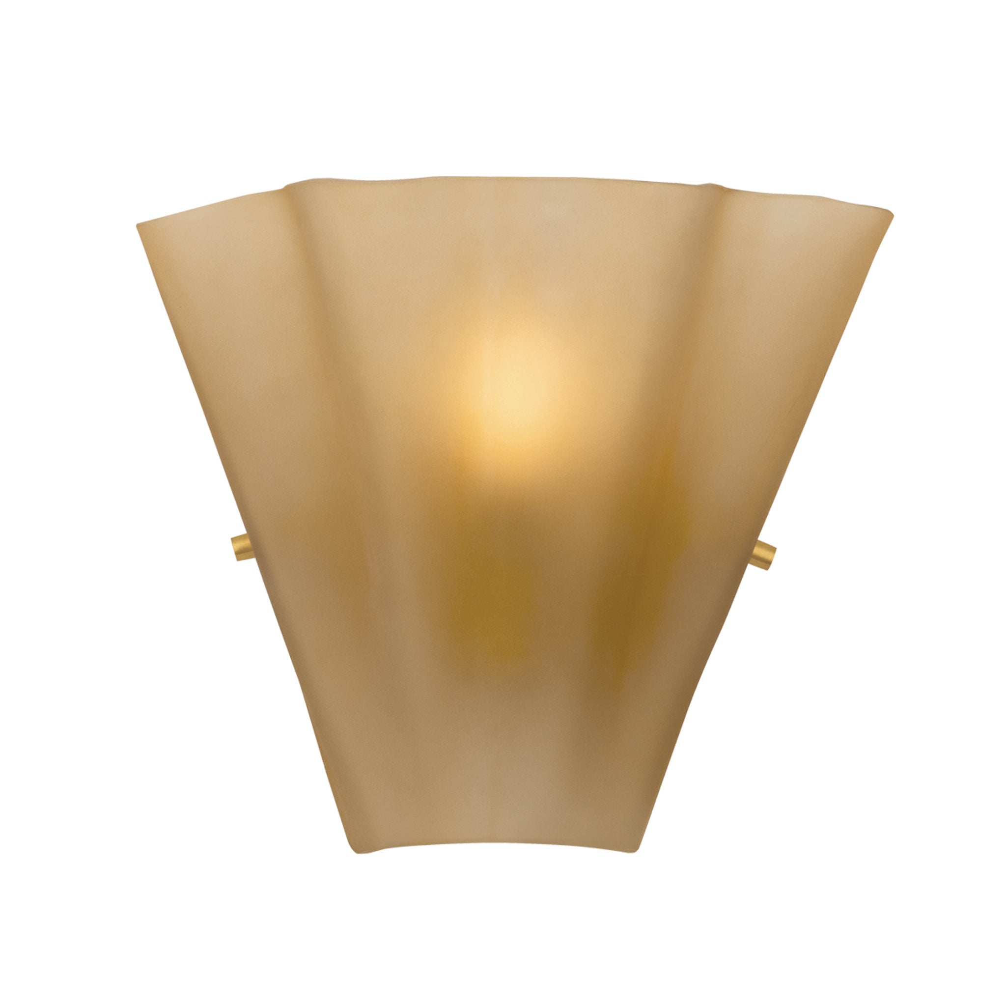Queens 1-Light Wall Sconce in Aged Brass 11W x 9H
