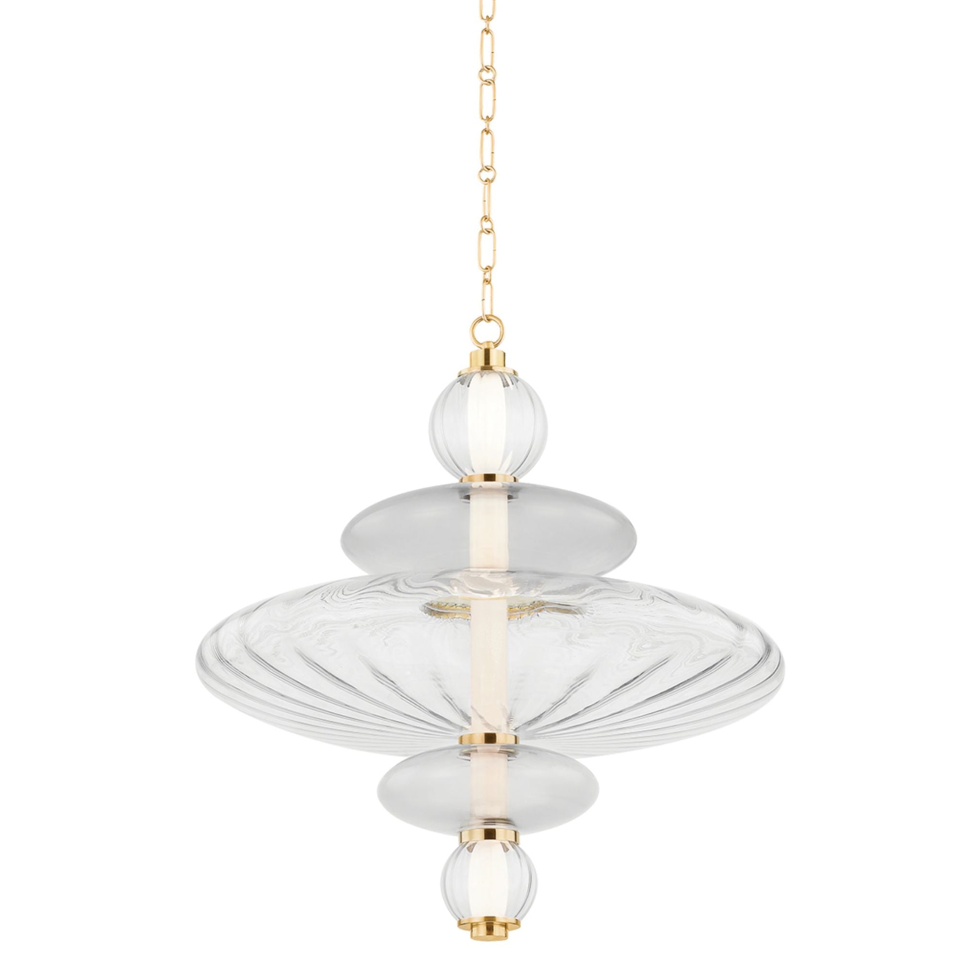 Williams 1-Light Pendant in  Aged Brass 24.75L x 24.75W x 27.25H