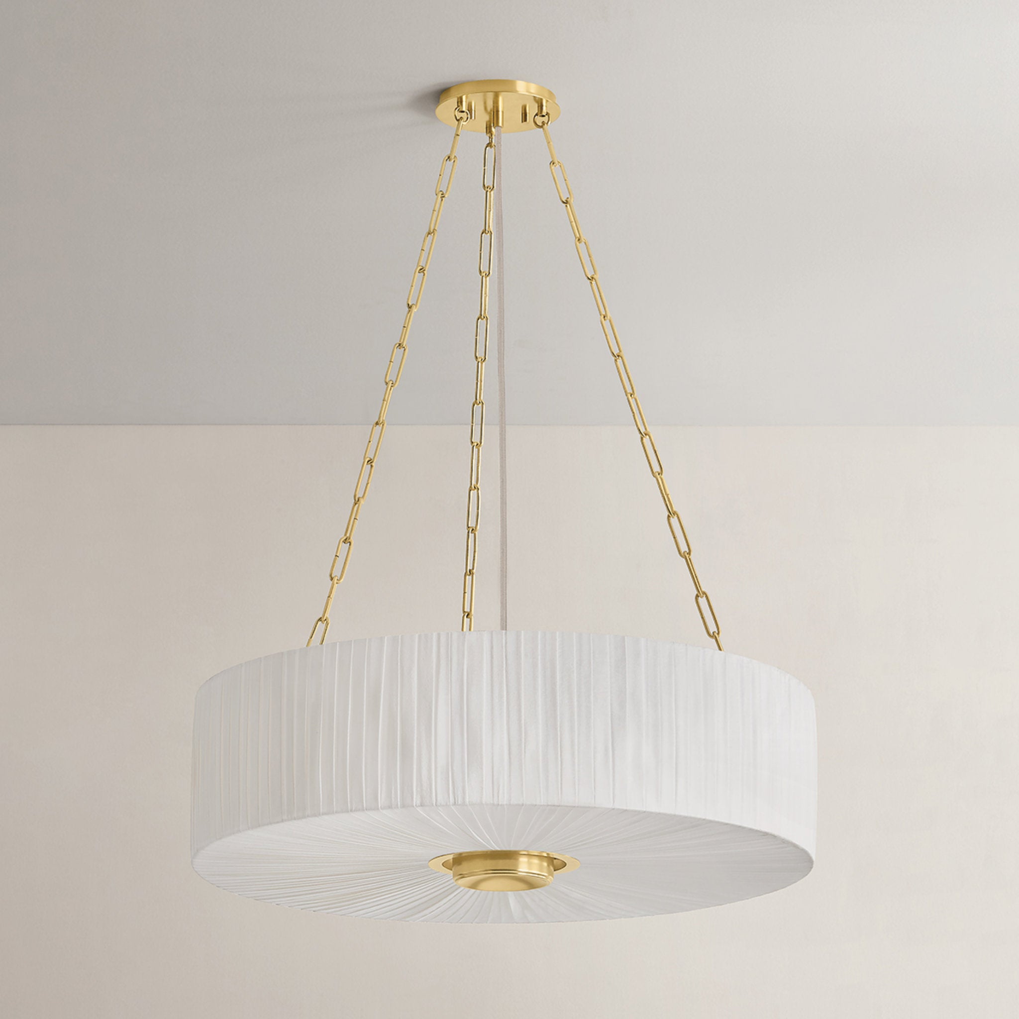 Camby 4-Light Chandelier in Aged Brass 30W x 9.5H