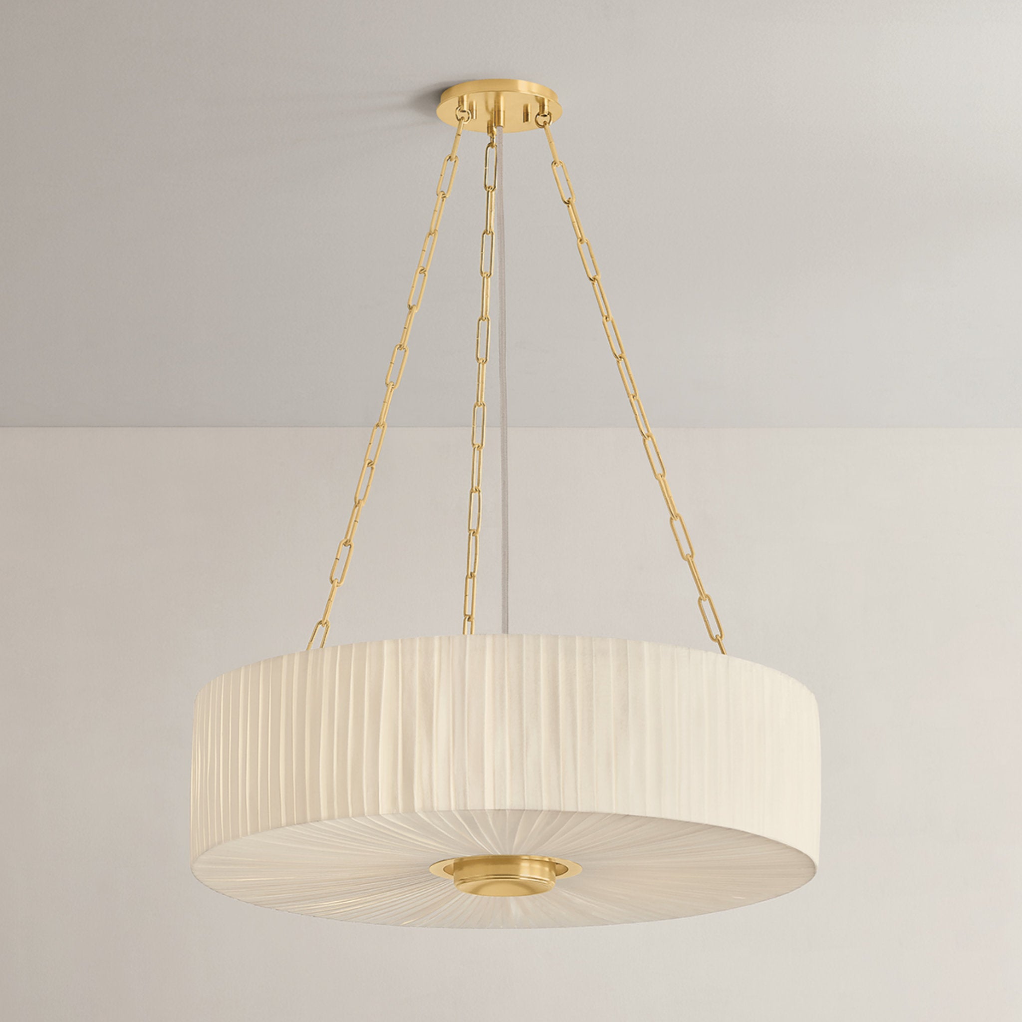 Camby 4-Light Chandelier in Aged Brass 30W x 9.5H