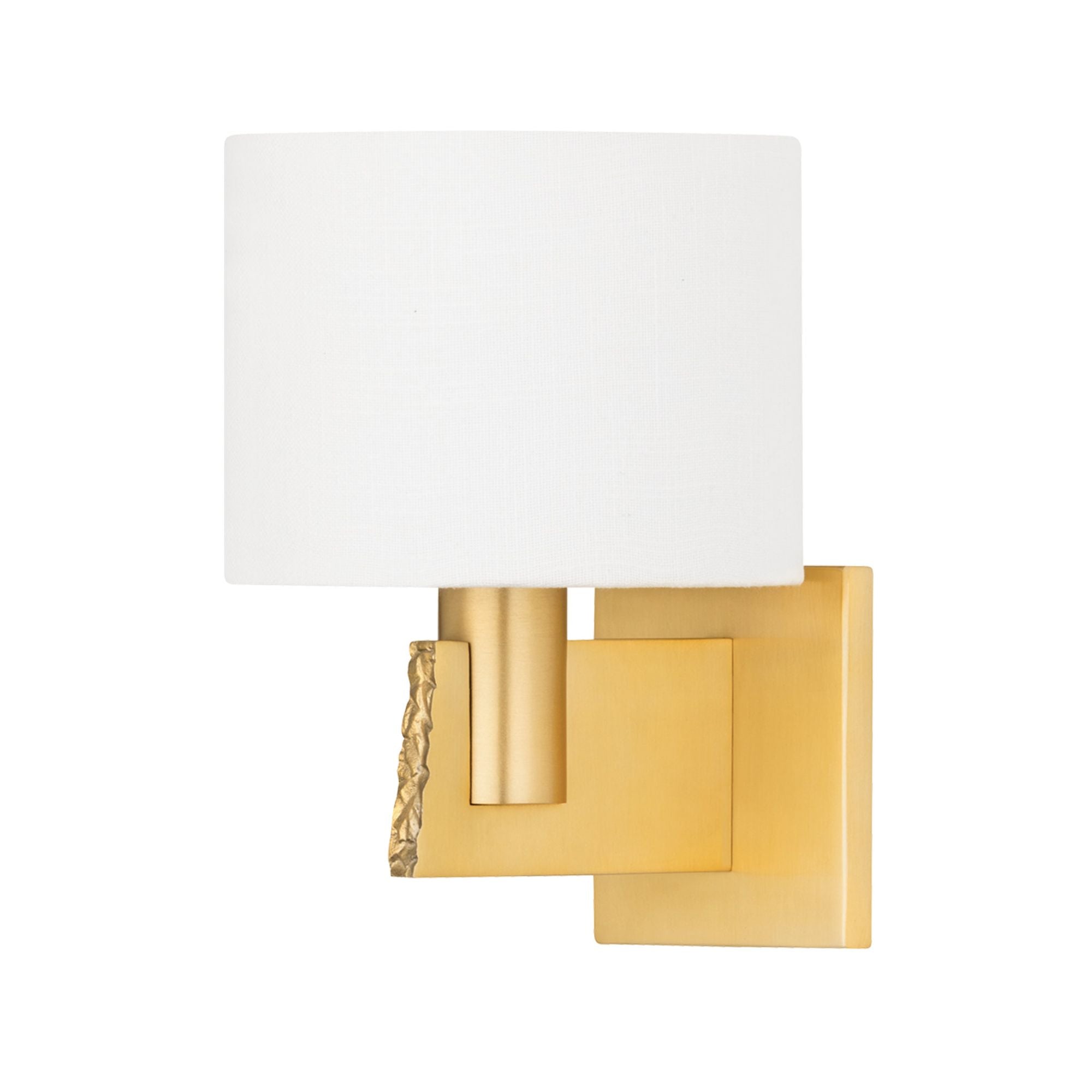 Brampton 1-Light Wall Sconce in Aged Brass 7.5W x 10.25H