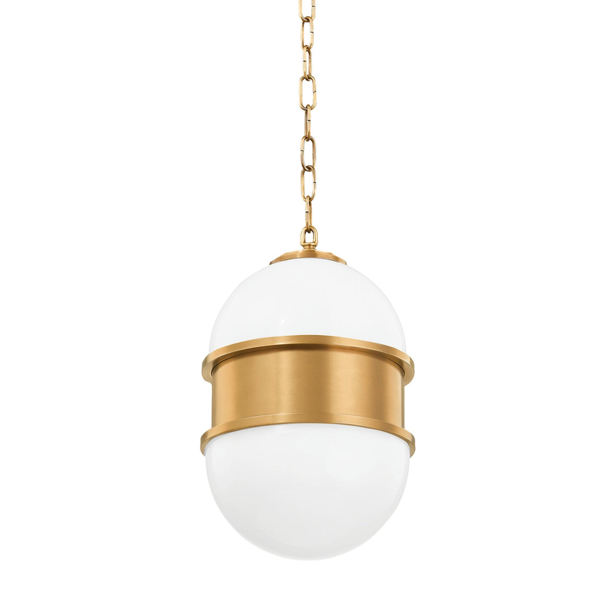 Broomley 1-Light Pendant in Vintage Brass by Martyn Lawrence Bullard 10W x 15H