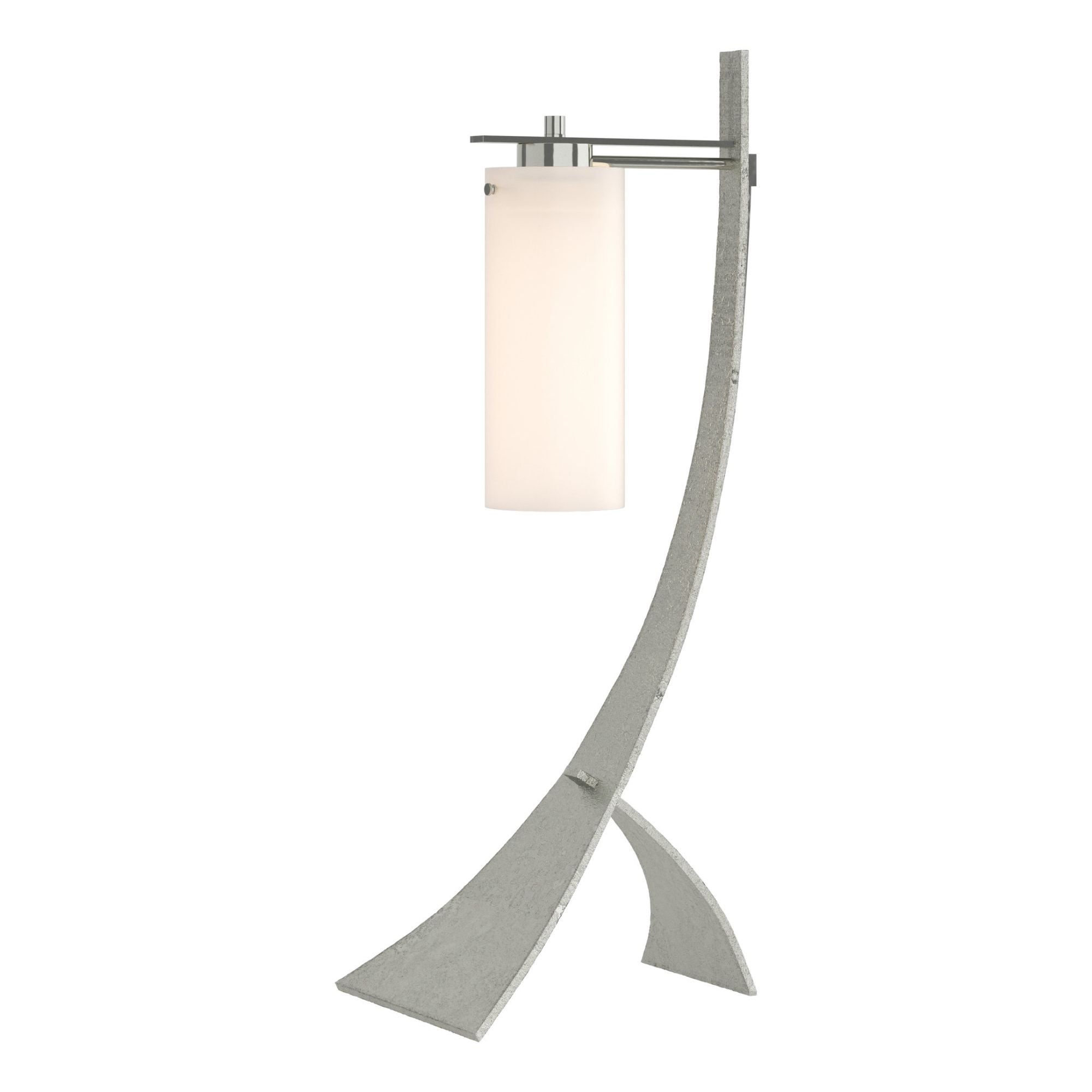 Stasis Table Lamp 1-Light Opal Glass (GG) in Sterling