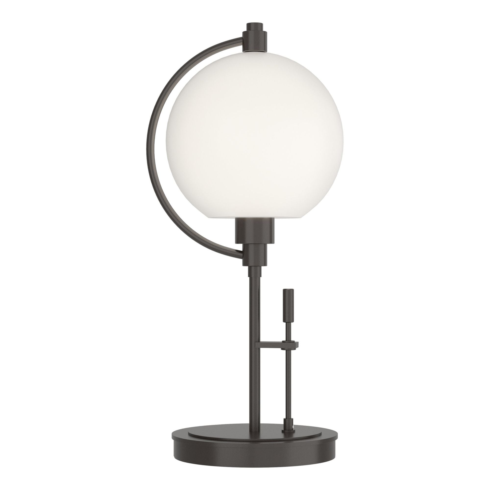 Pluto Table Lamp 1-Light Opal Glass (GG) in Oil Rubbed Bronze - Dimmer on Base