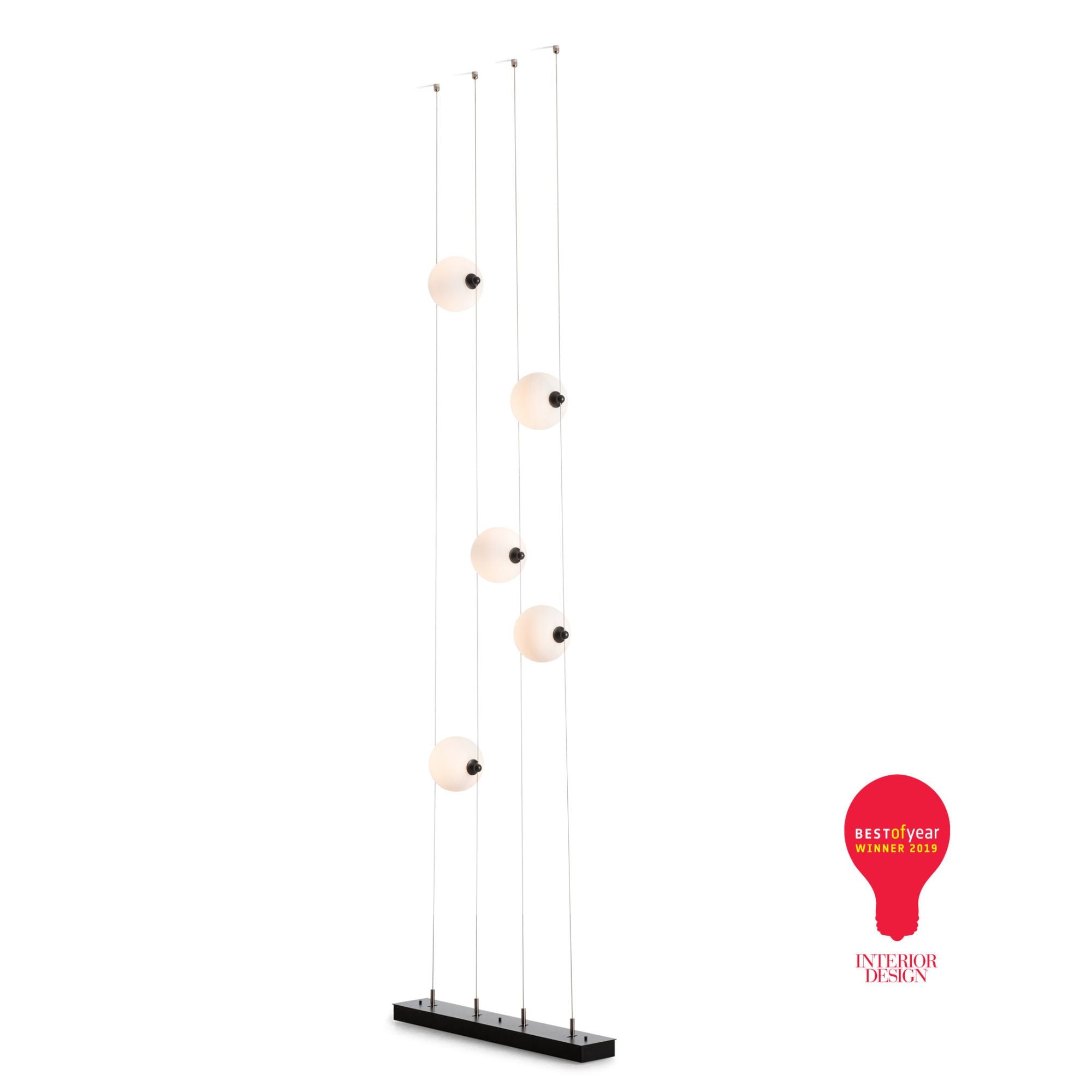 Abacus 5-Light Floor to Ceiling Plug-In LED Lamp - Thumbnail 2