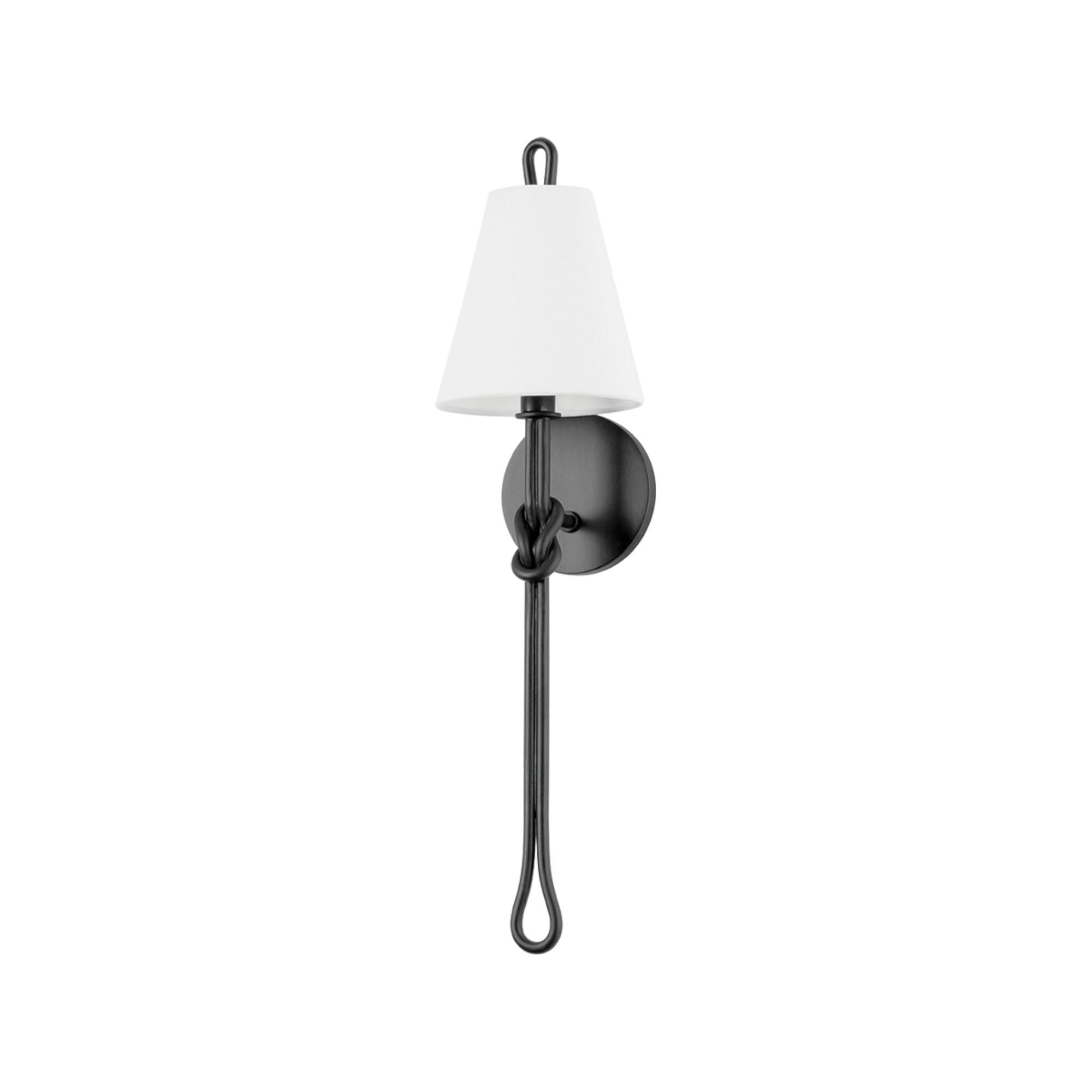 Alburgh 1-Light Wall Sconce in Aged Iron 6.75W x 24.5H