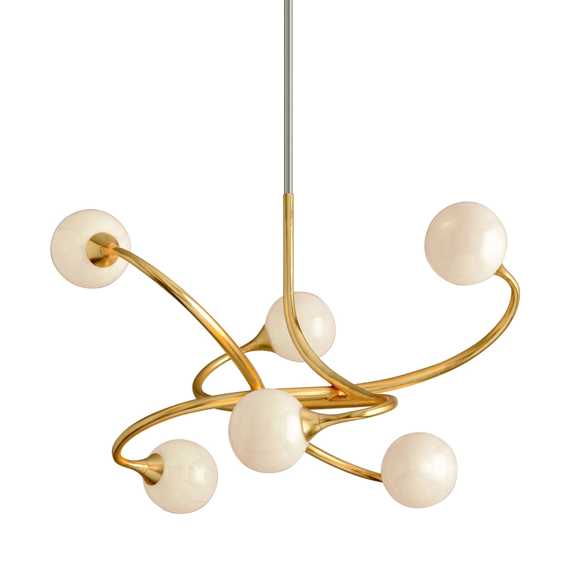 Signature 6-Light Chandelier in Gold Leaf 29W x 19H