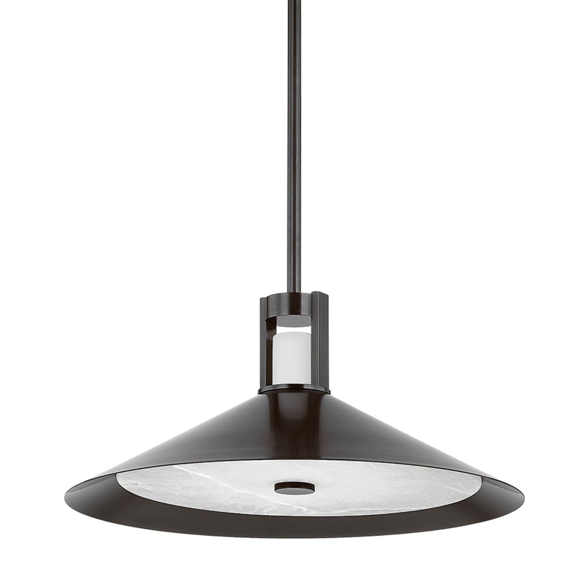 Clermont 2-Light Pendant in Distressed Bronze 20W x 9.25H