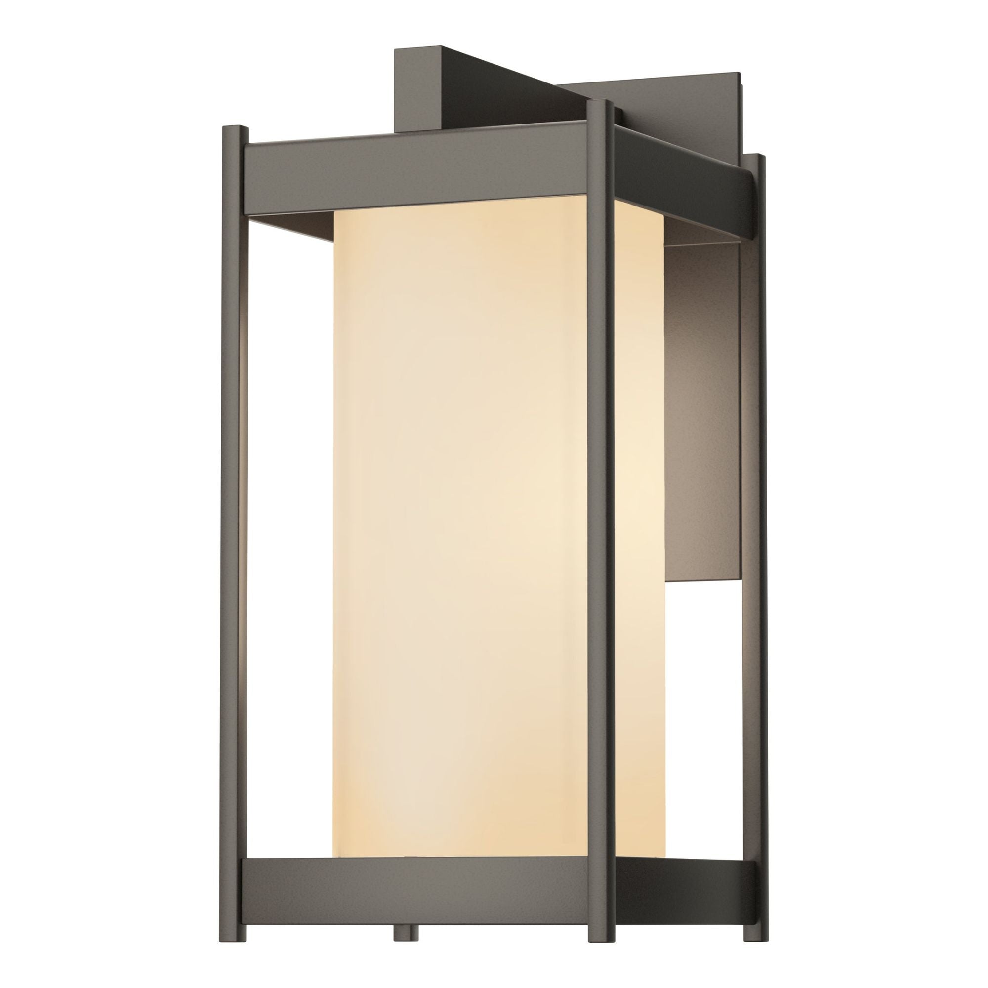 Cela Opal Glass Medium Outdoor Sconce 1-Light Opal Glass (GG) in Coastal Dark Smoke
