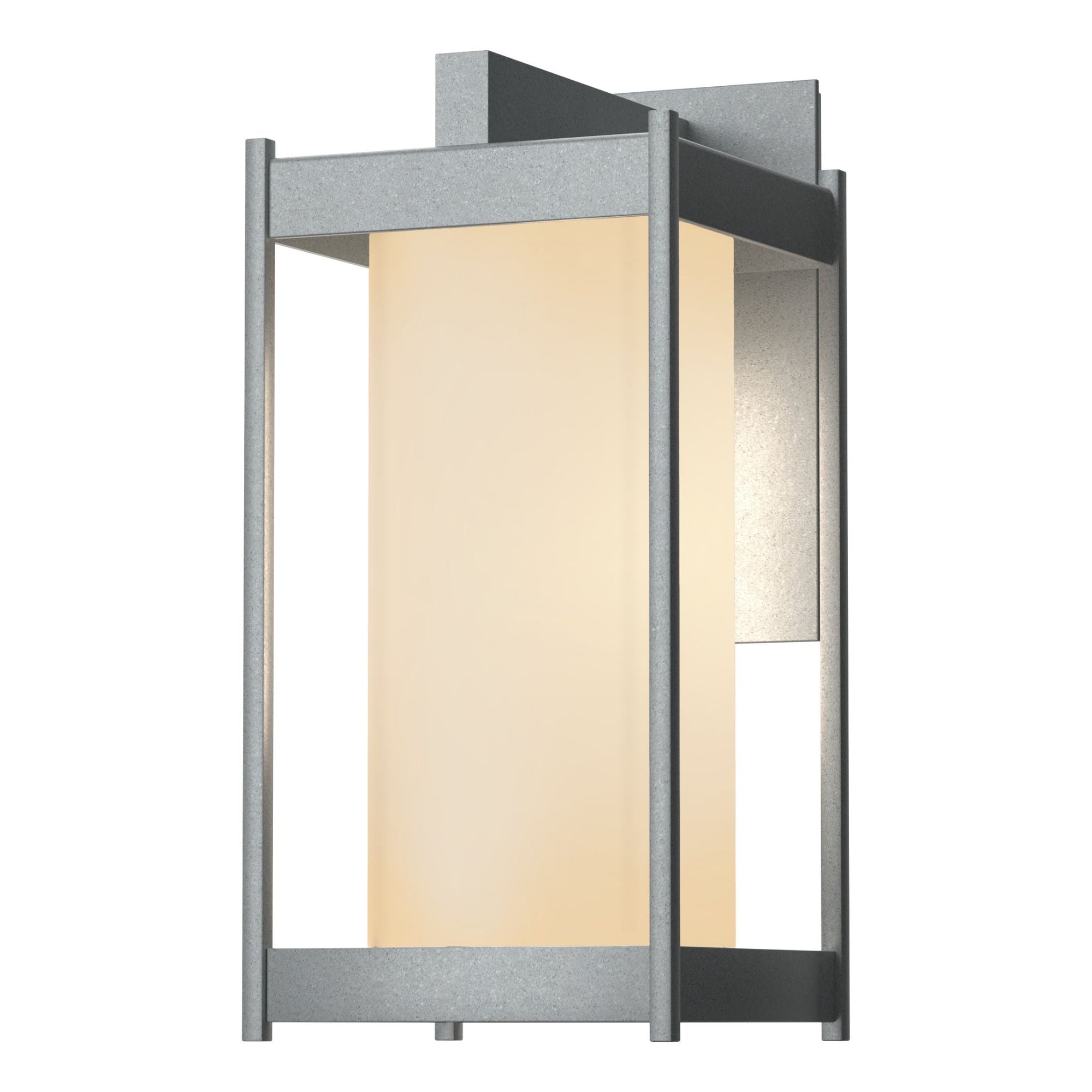 Cela Opal Glass Medium Outdoor Sconce 1-Light Opal Glass (GG) in Coastal Burnished Steel