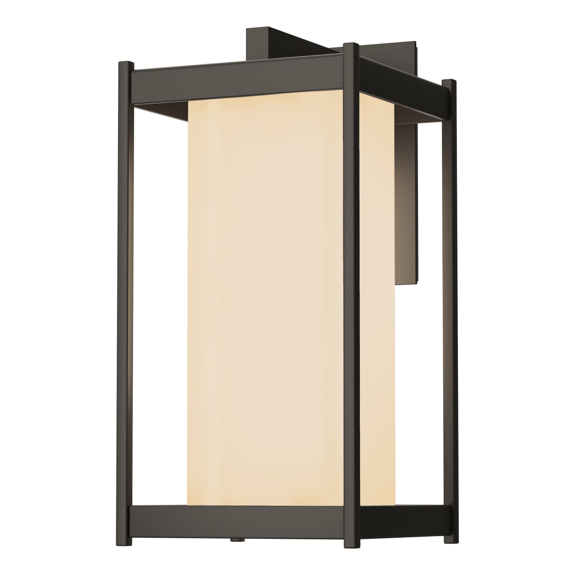 Cela Opal Glass Large Outdoor Sconce 1-Light Opal Glass (GG) in Coastal Dark Smoke