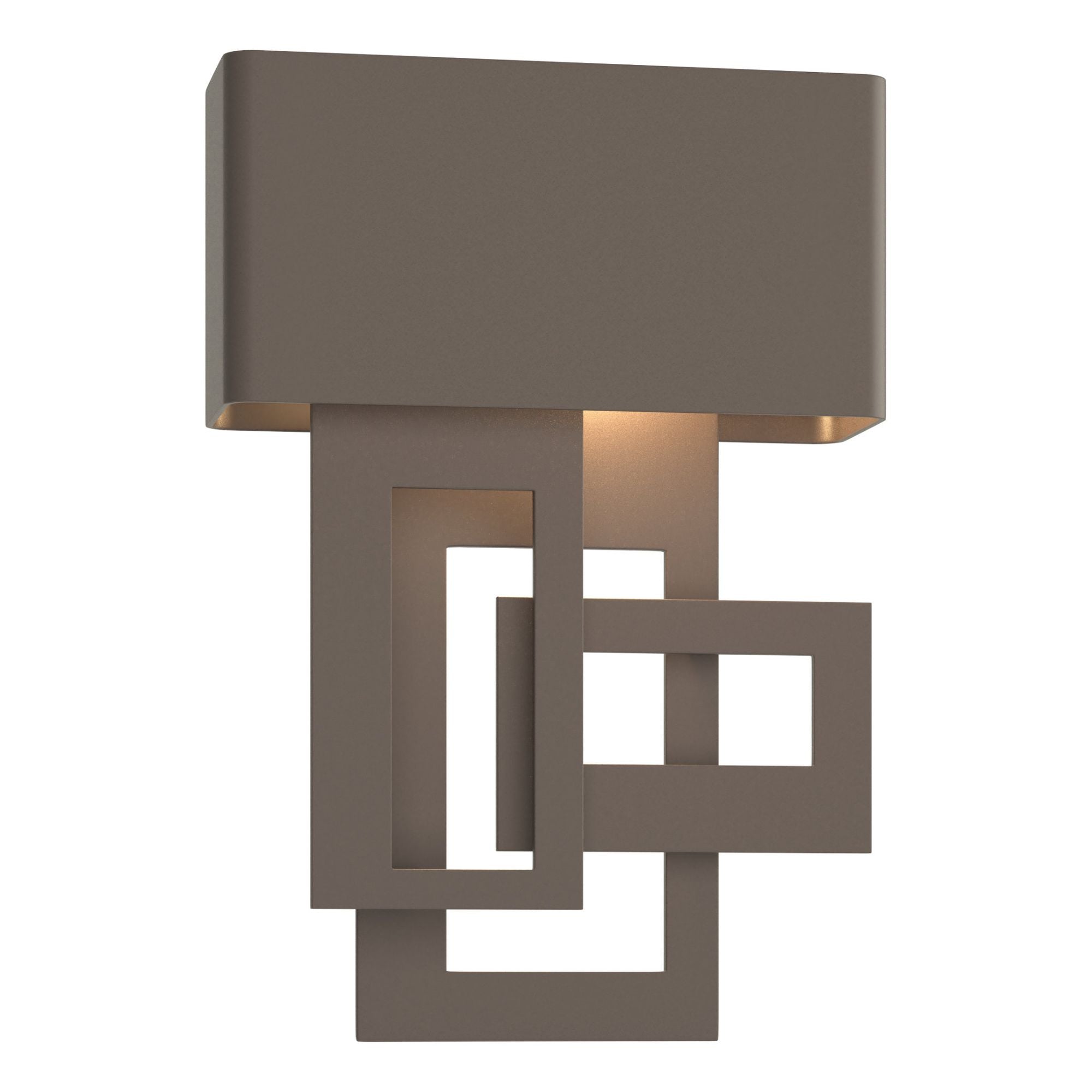 Collage Small Dark Sky Friendly LED Outdoor Sconce Left Facing LED in Coastal Dark Smoke