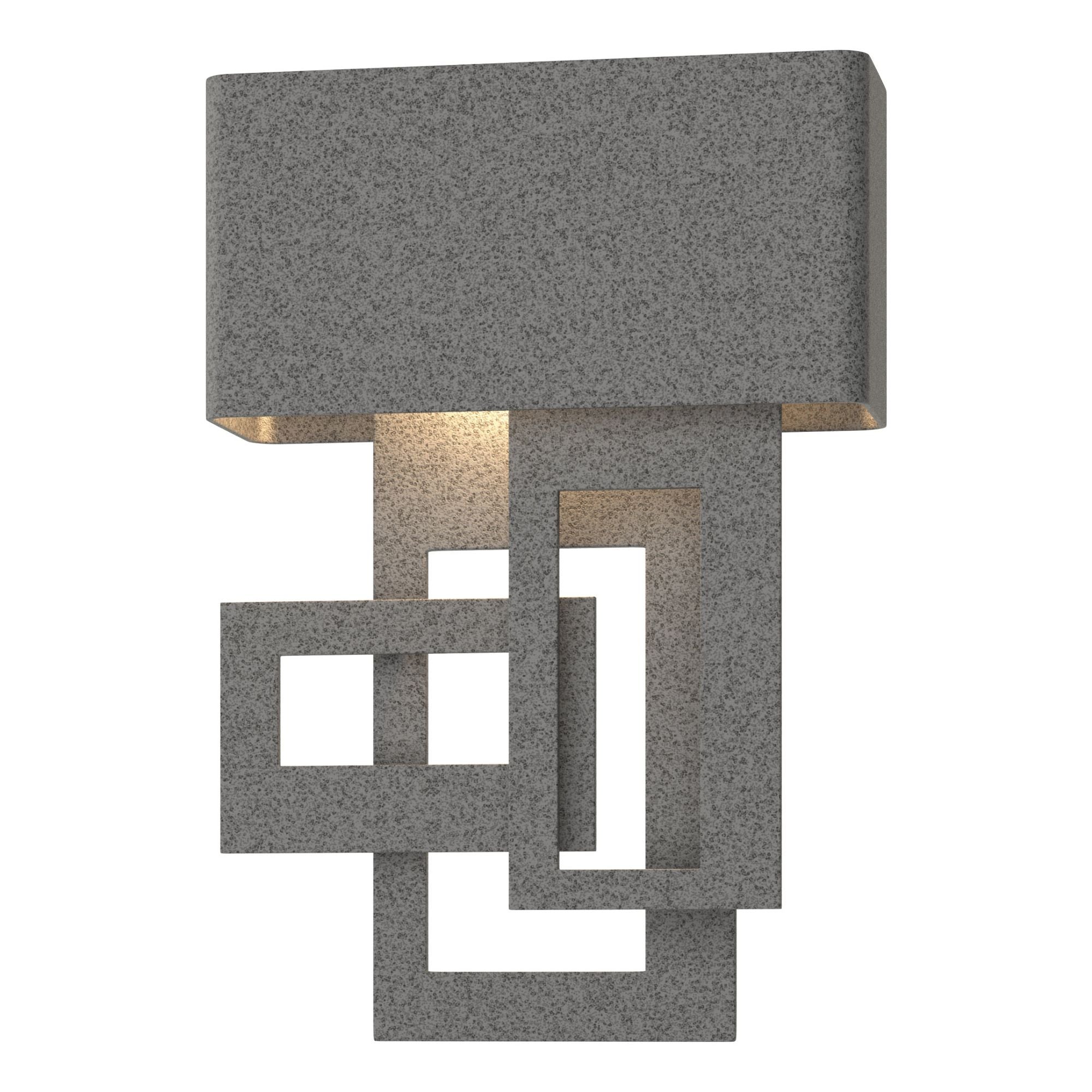Collage Small Dark Sky Friendly LED Outdoor Sconce Right Facing LED in Coastal Natural Iron