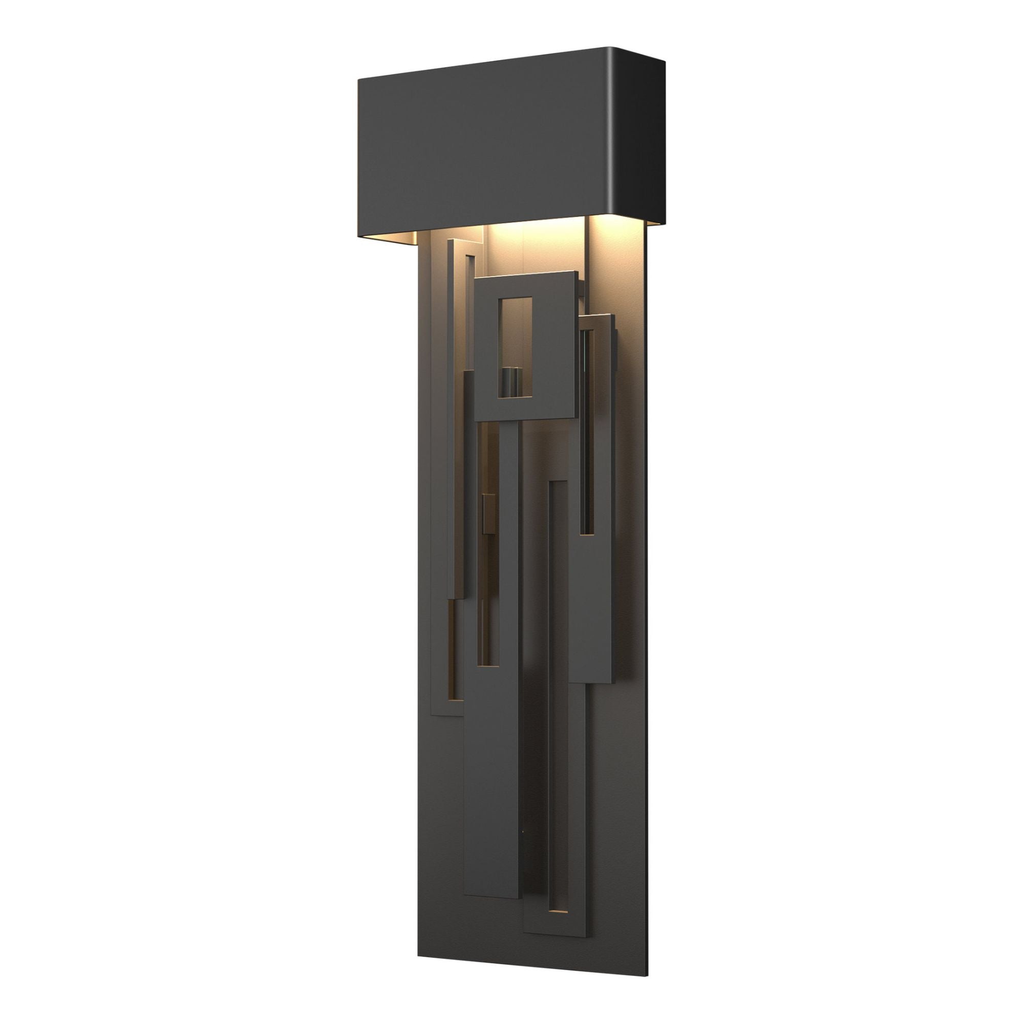 Collage Large Dark Sky Friendly LED Outdoor Sconce LED in Coastal Black