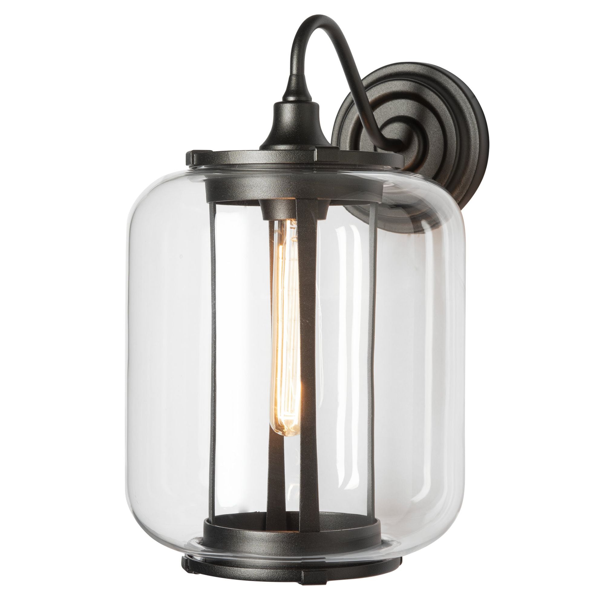 Fairwinds Large Outdoor Sconce 1-Light Clear Glass (ZM) in Coastal Oil Rubbed Bronze