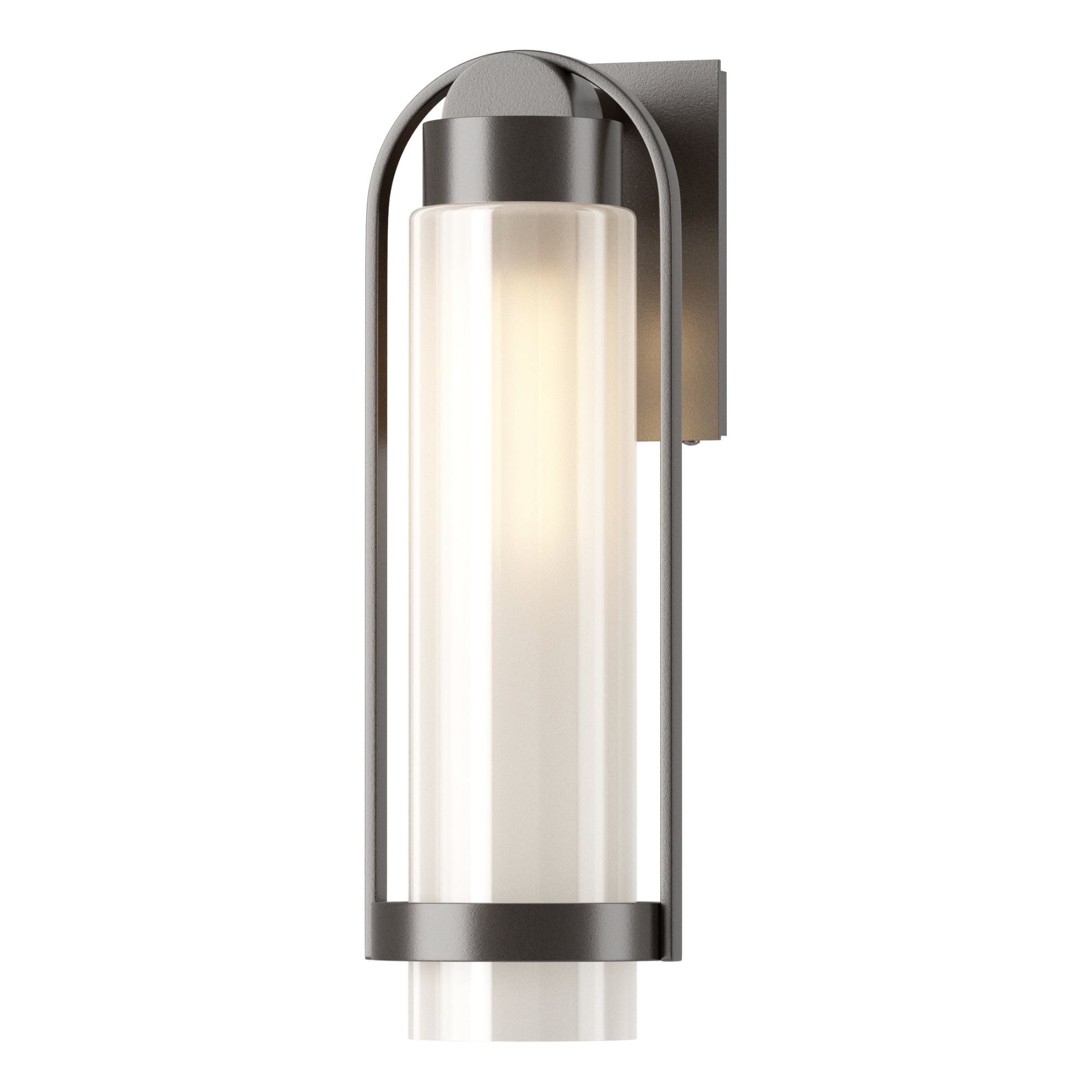 Alcove Medium Outdoor Sconce 1-Light Frosted Glass (FD) in Coastal Oil Rubbed Bronze