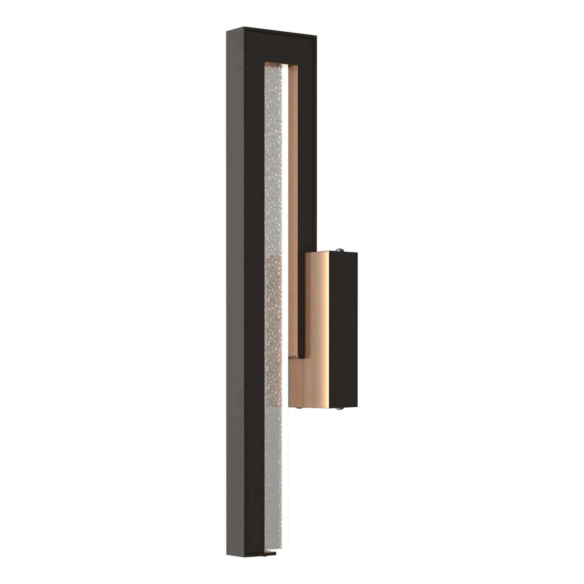 Edge Medium LED Outdoor Sconce LED Seeded Clear Glass (II) in Coastal Oil Rubbed Bronze