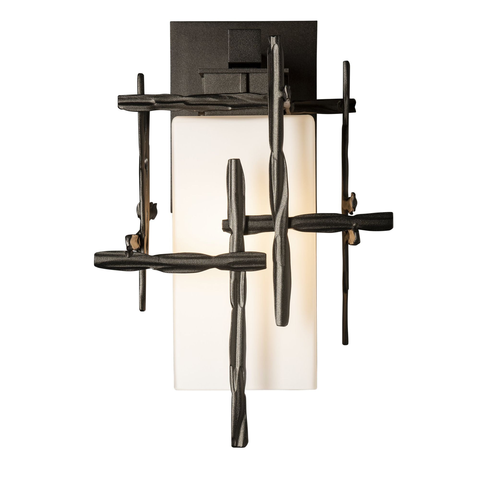 Tura Small Outdoor Sconce 1-Light Opal Glass (GG) in Coastal Oil Rubbed Bronze