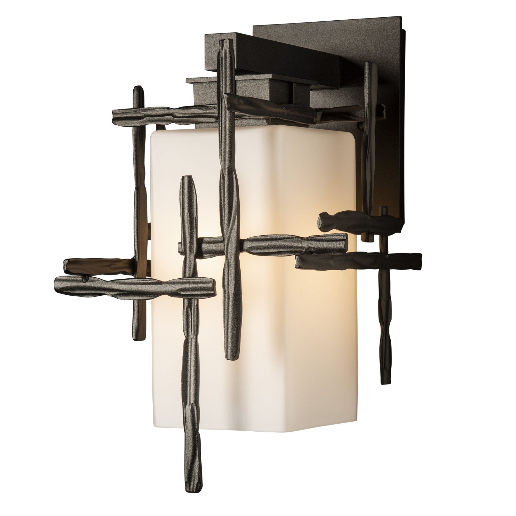 Tura Small Outdoor Sconce 1-Light Opal Glass (GG) in Coastal Oil Rubbed Bronze