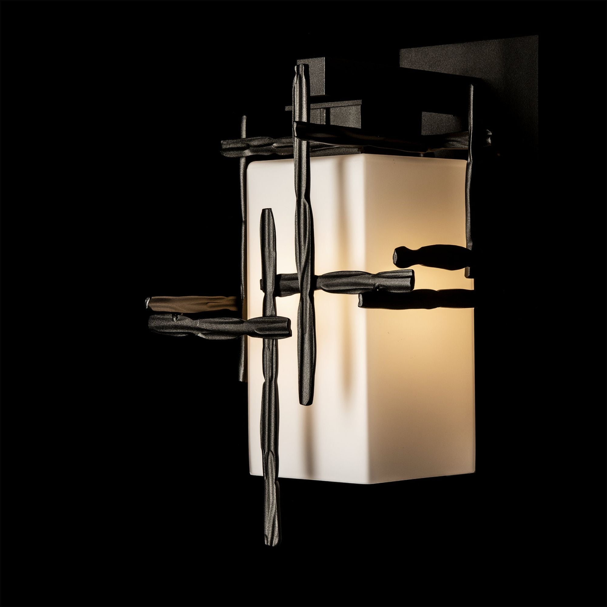 Tura Small Outdoor Sconce 1-Light Opal Glass (GG) in Coastal Oil Rubbed Bronze